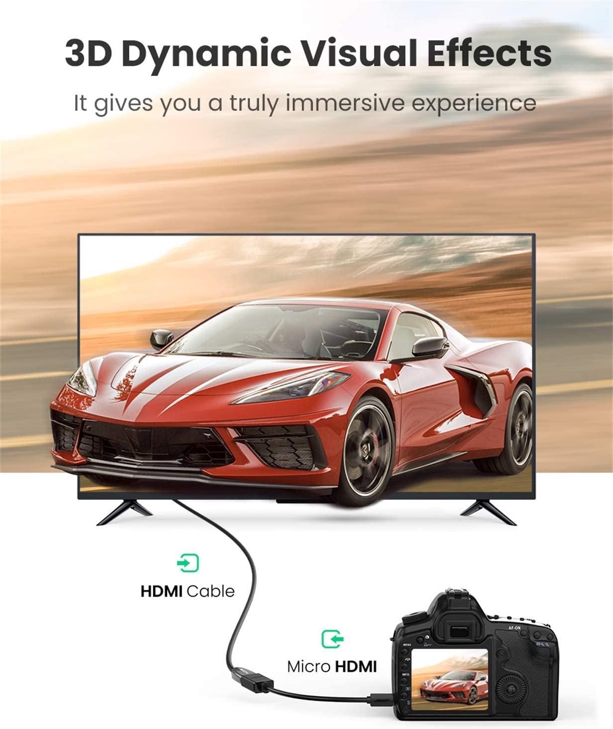 UGREEN 4K Micro HDMI to HDMI Adapter