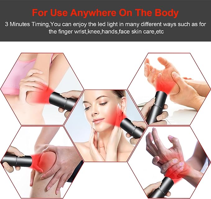 2023Newest Model Red Light Therapy Device Enhanced Strong Energy Red Infrared Light Wand for Body Pain Relief Healing,Suitable for Gift for Women Men Elders Dogs, 940nm 850nm 830nm 660nm