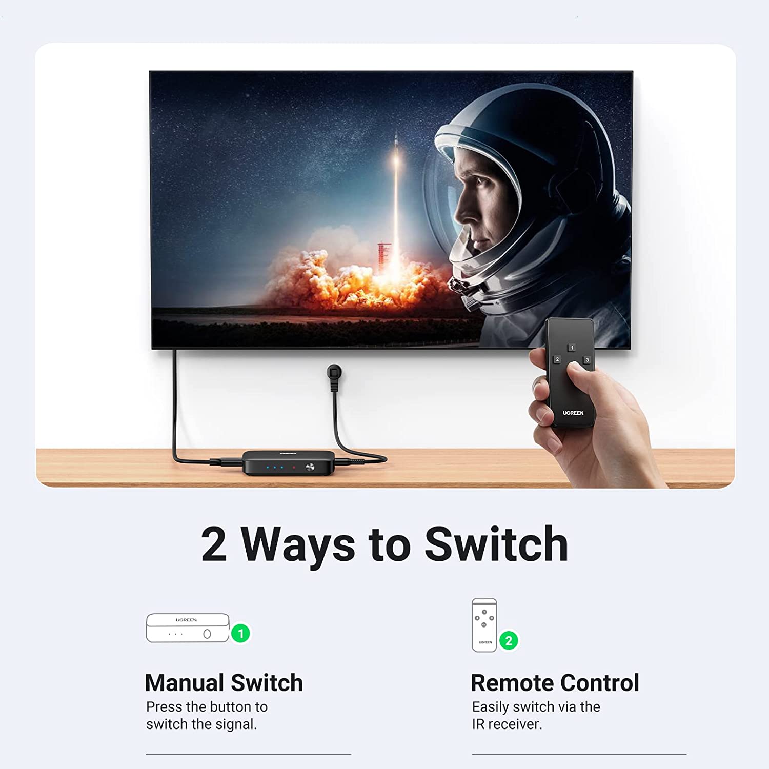 UGREEN HDMI Switch 3 in 1 Out 4K HDMI Splitter