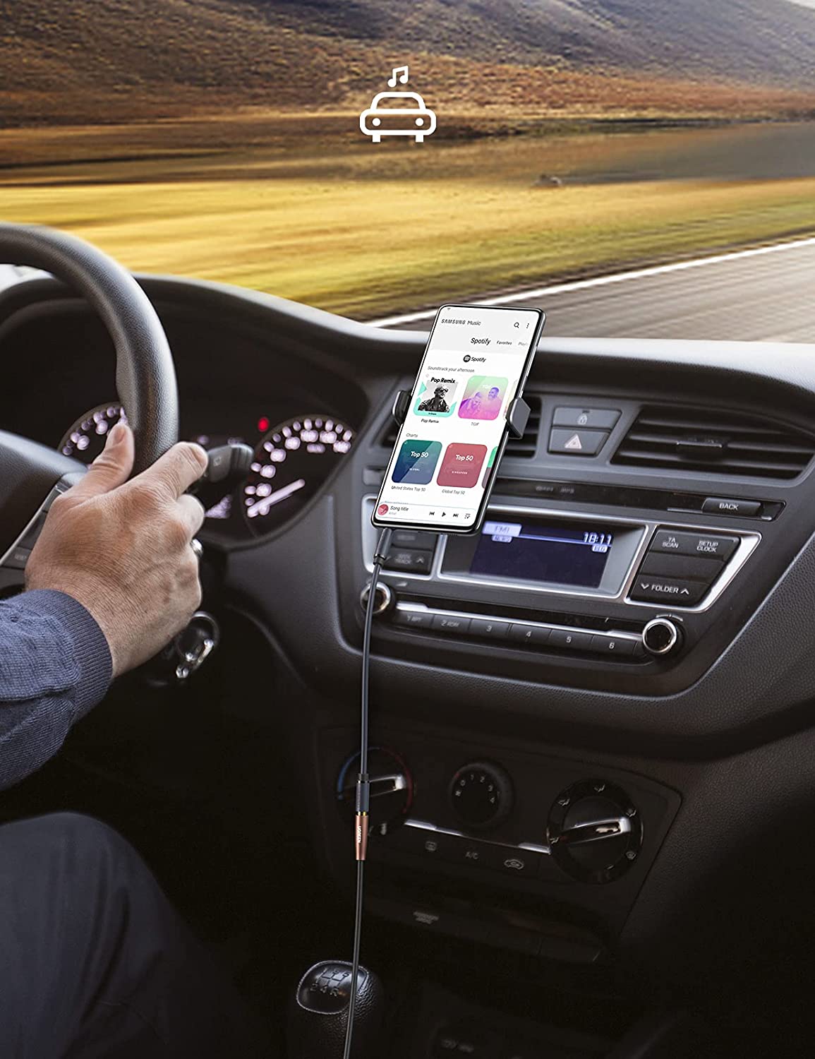 UGREEN 3.5mm Female to 2 RCA Male Stereo