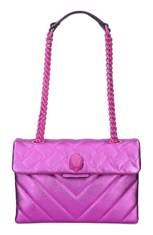 Kurt Geiger London Drench Quilted Large Metallic Shoulder Bag Light/Pastel Pink HJ03