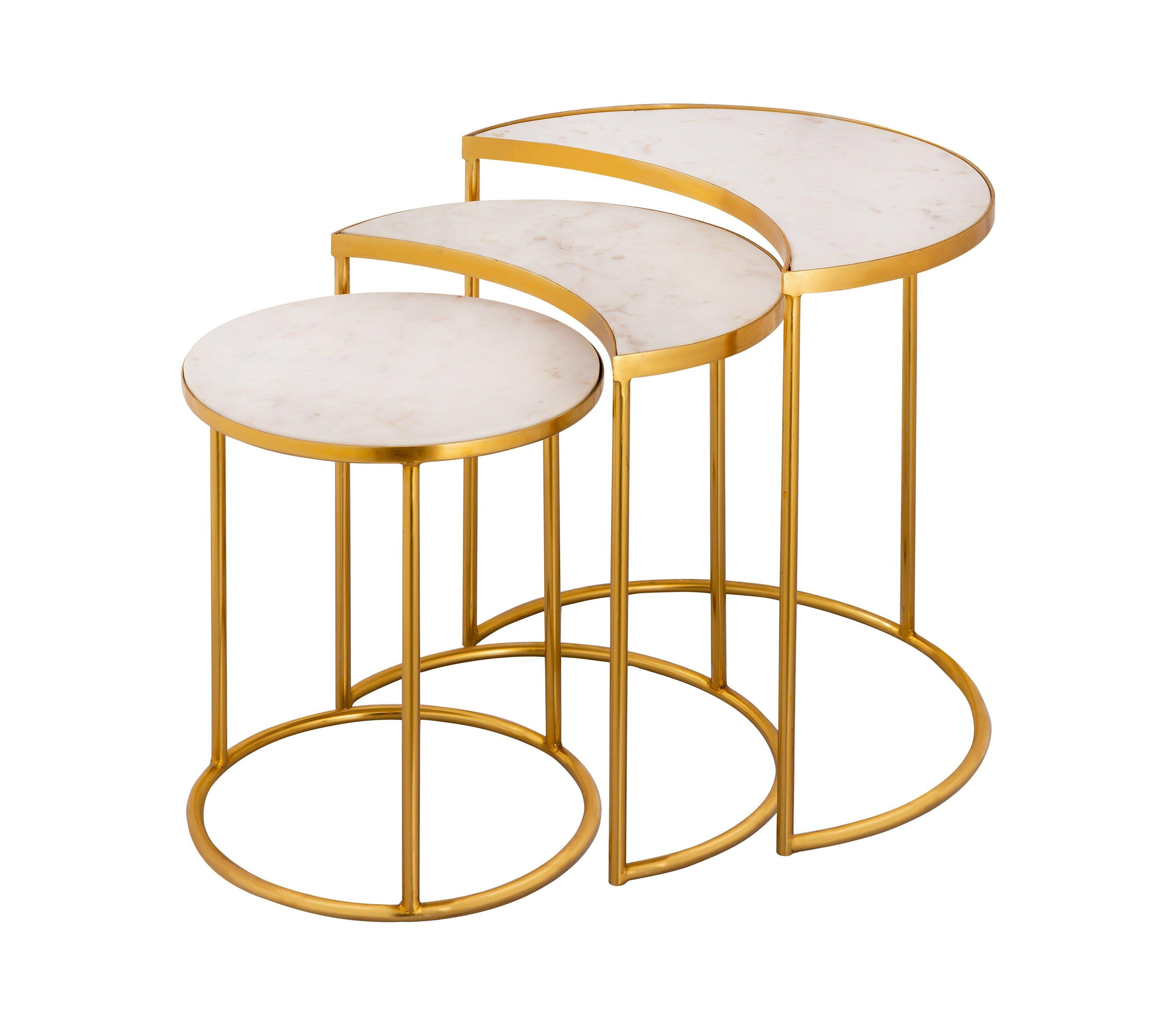 TOV Furniture Crescent Gold Nesting Tables HJ03