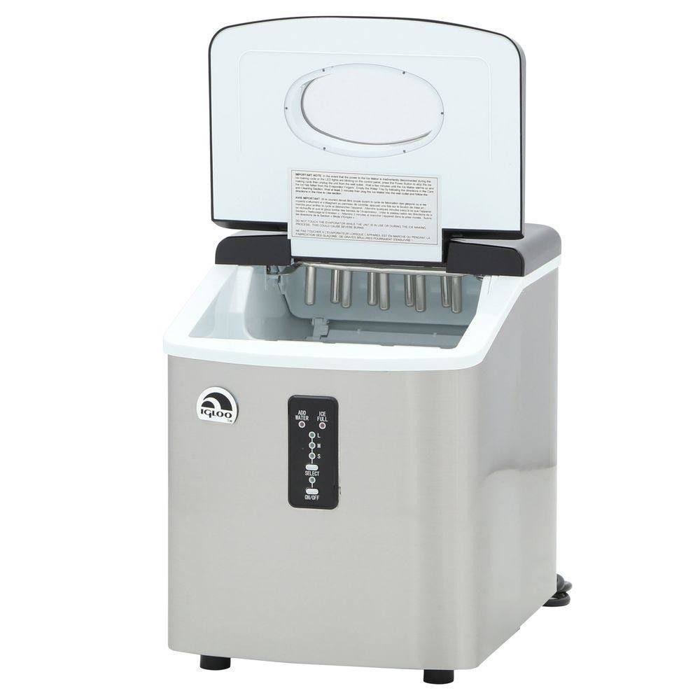 Igloo Compact Ice Maker ICE103 Stainless Steel HJ03