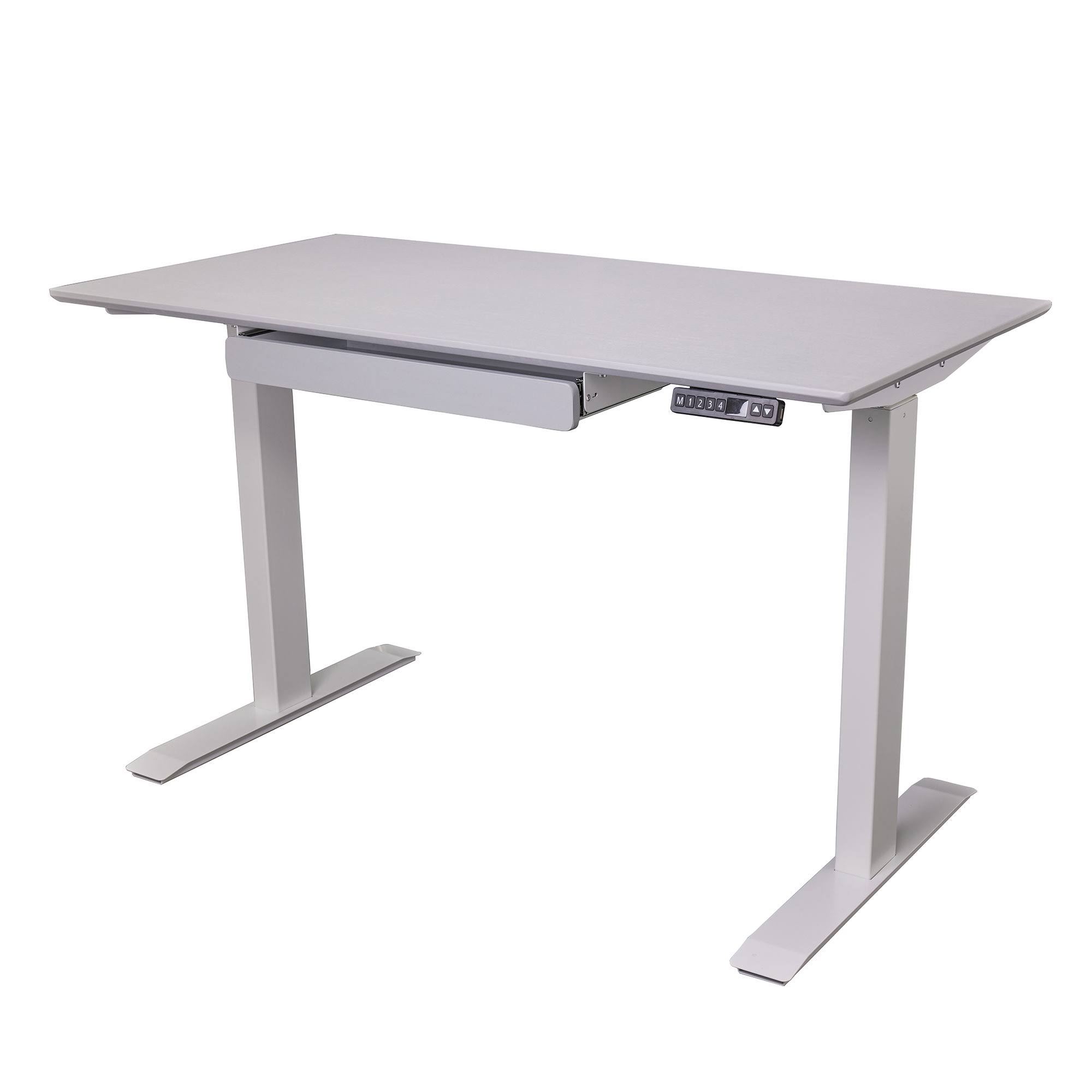 Bamboo Electric Adjustable Desk Gray Motionwise HJ03