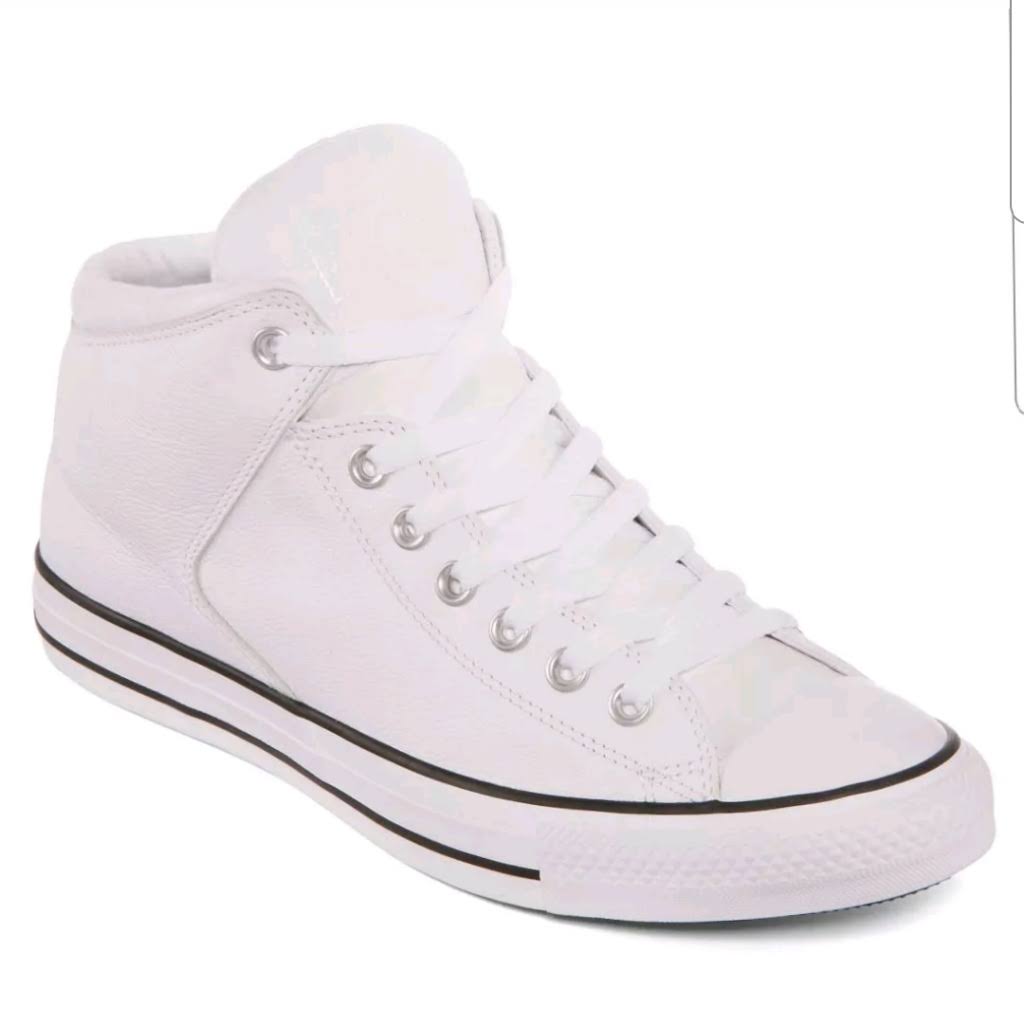 CONVERSE Leather White Chucks Are the Cleanest Looking Hi-Tops on the Market | SOLETOPIA