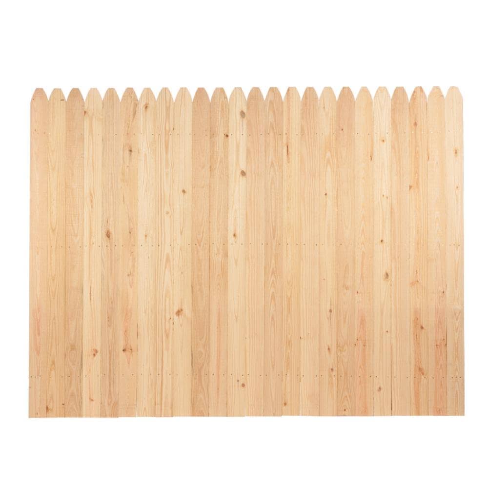 Severe Weather 6 Ft X 8 Ft Pressure Treated Pine Stockade Privacy Fence