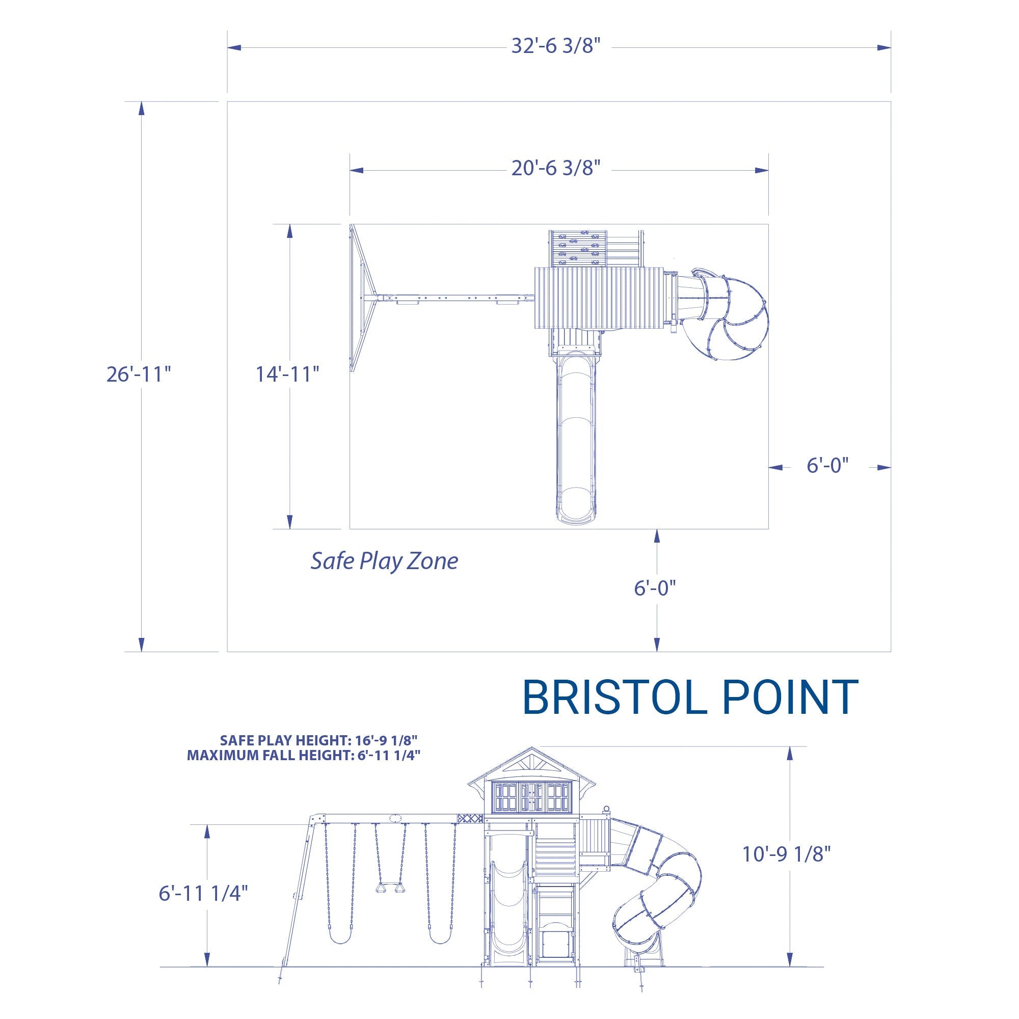 Bristol Point Swing Set aiept