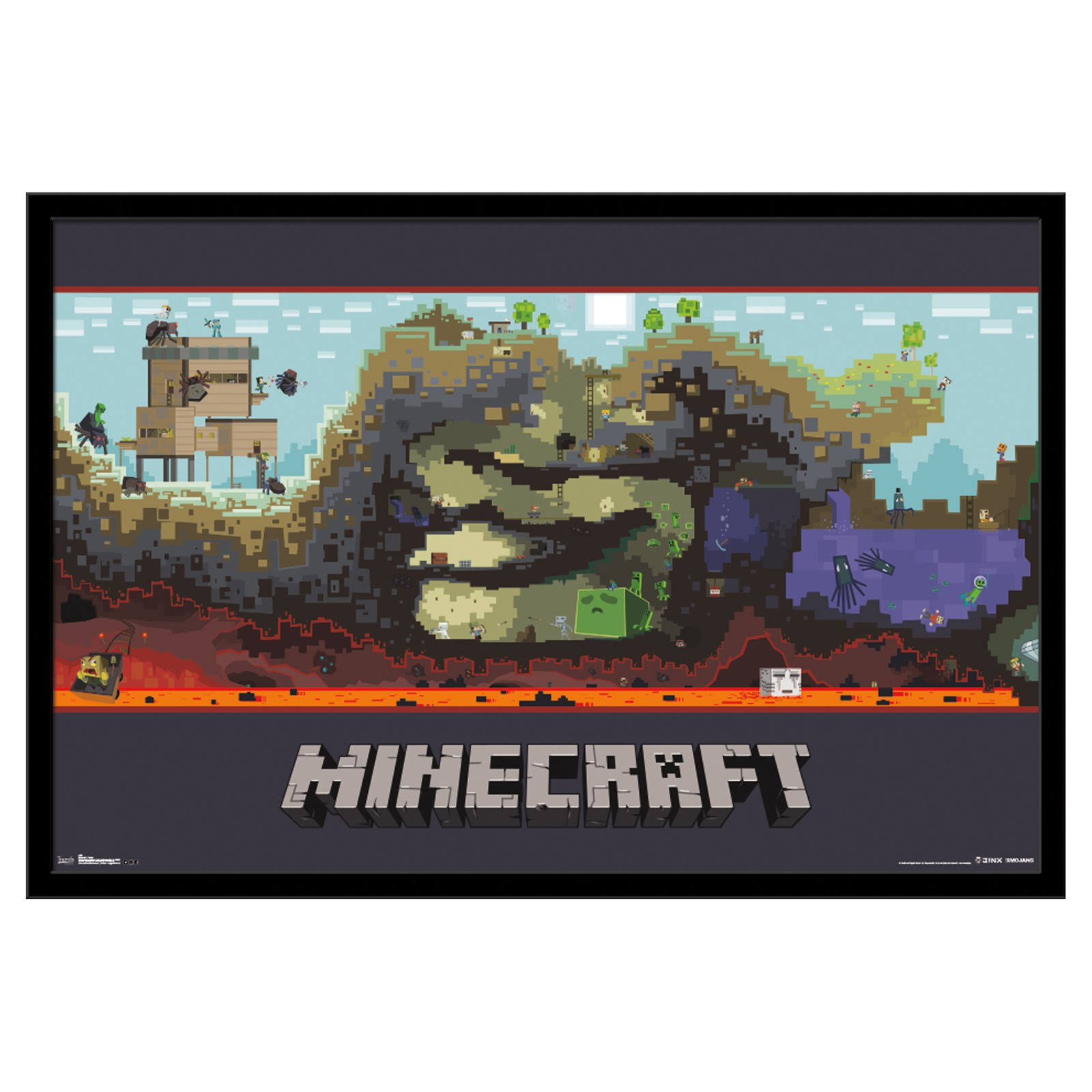 Trends International Minecraft World Poster Gzm03 S 2613