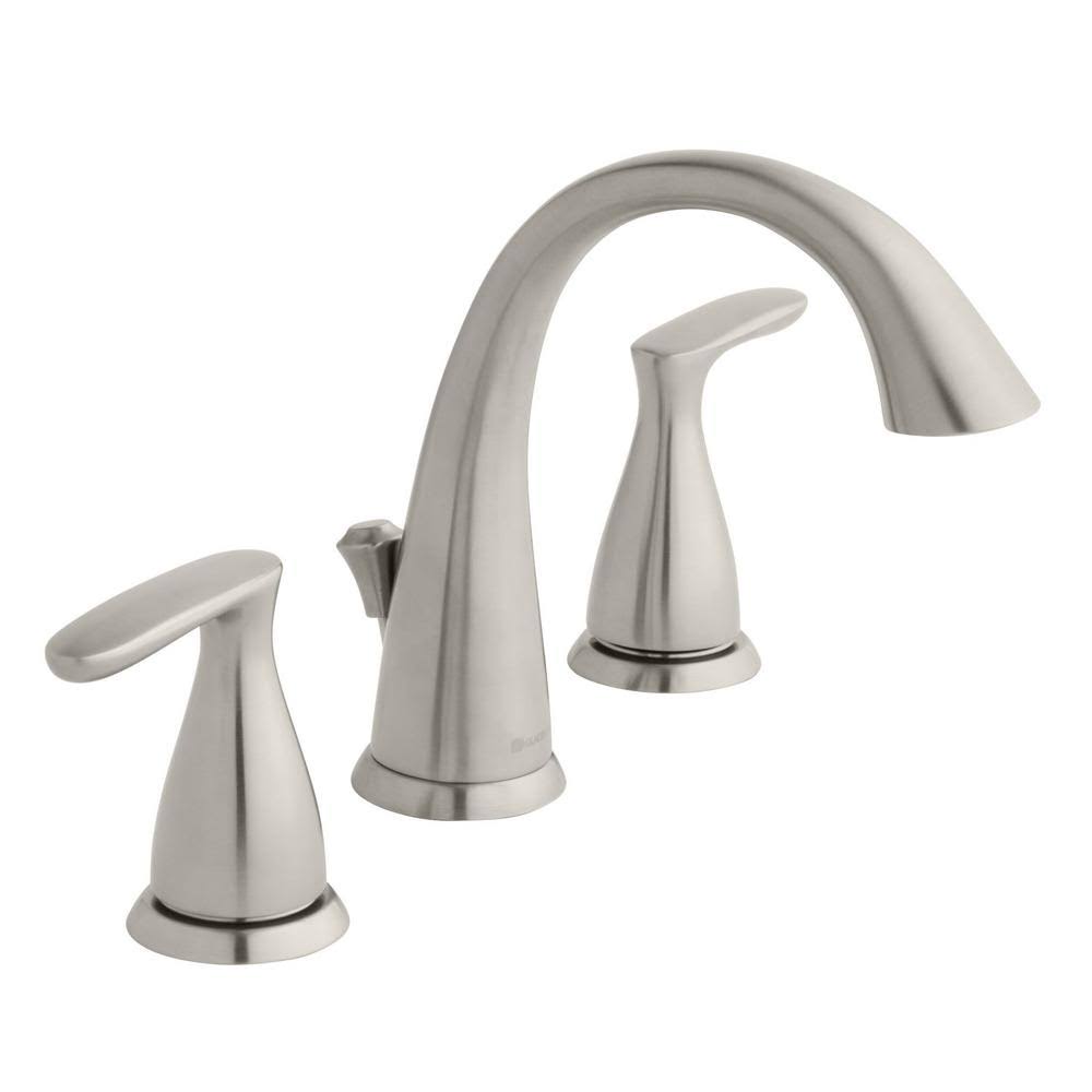 Glacier Bay Meansville 8 in. Widespread 2-Handle High-Arc Bathroom ...