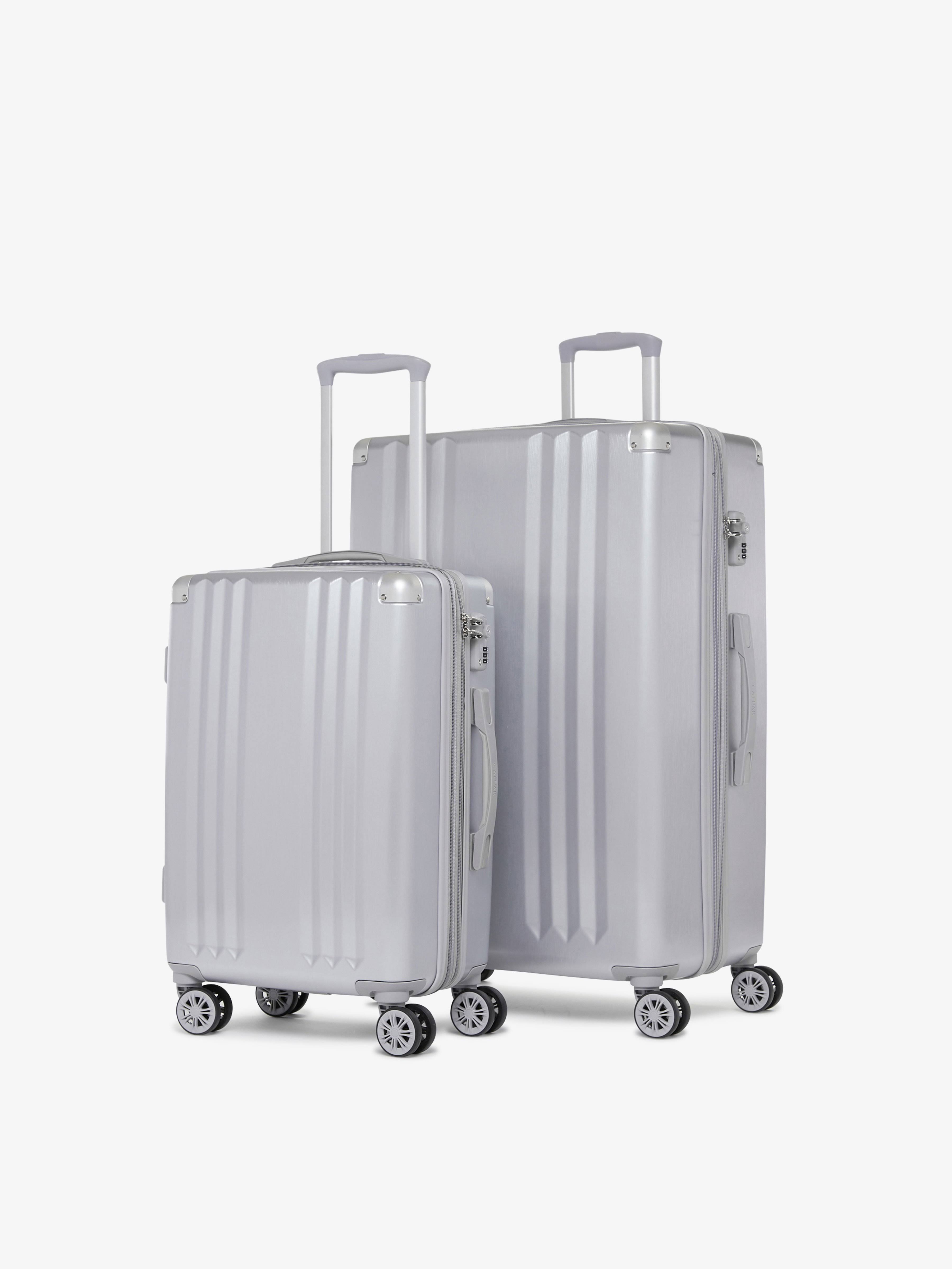 Ambeur 2Piece Luggage Set CALPAK Silver GZM03S