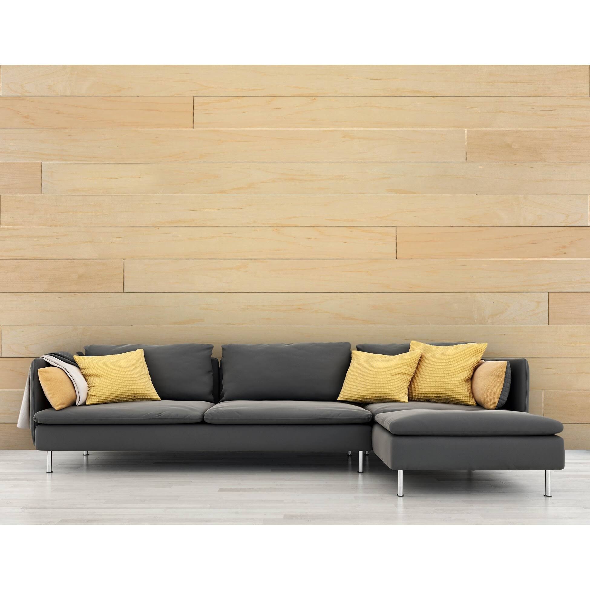 Sample Peel and Stick Engineered Wood Wall Paneling Novogratz Finish