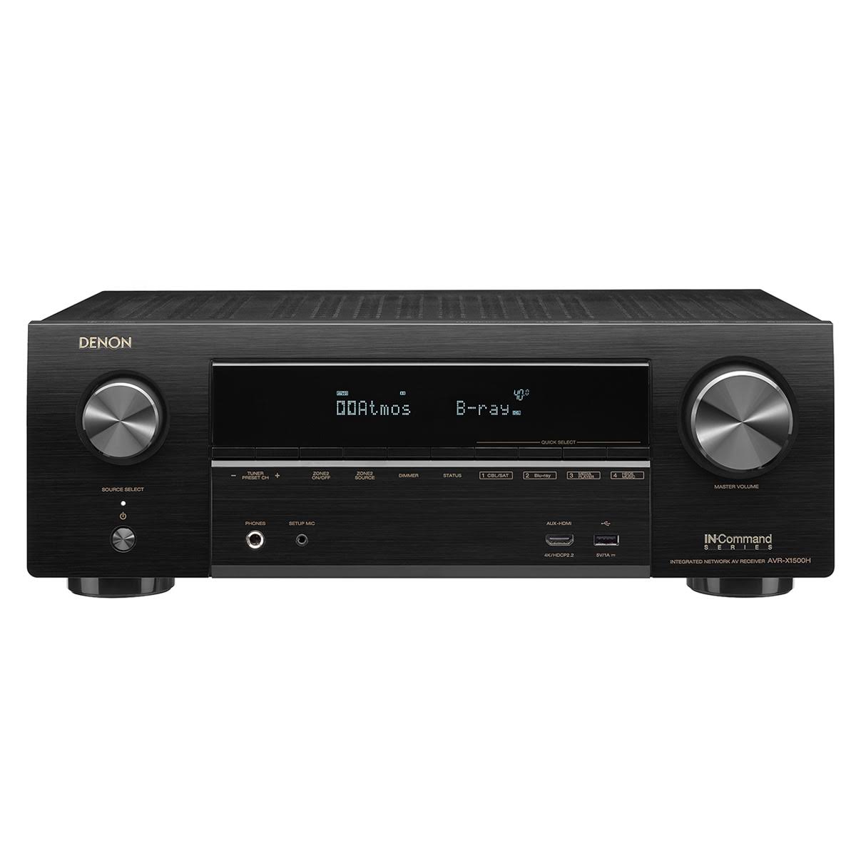 Denon IN-Command Series AVR-X1500H 7.2 Channel AV Network Receiver ...