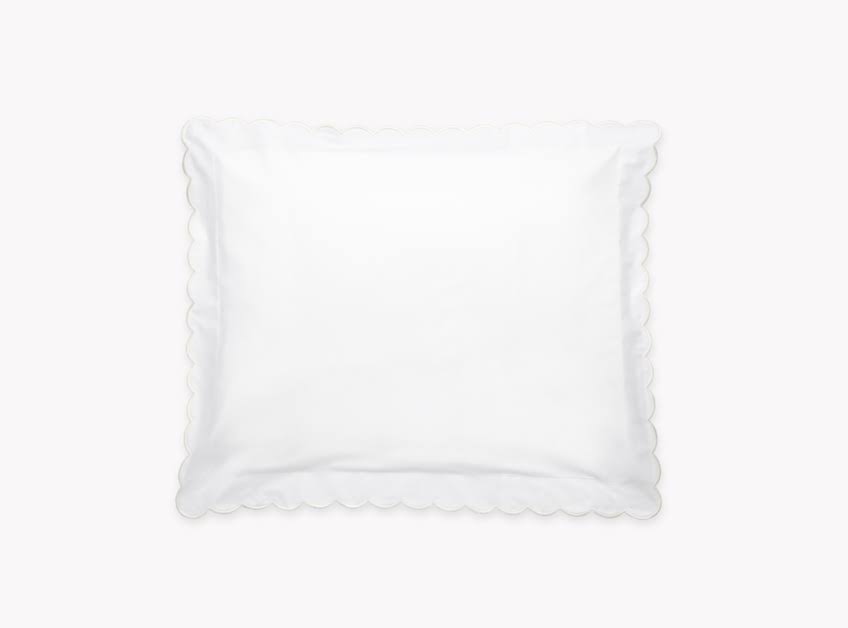 Matouk Portofino Sham in Ivory Boudoir 12 in W x 16 in L Size GZM03S