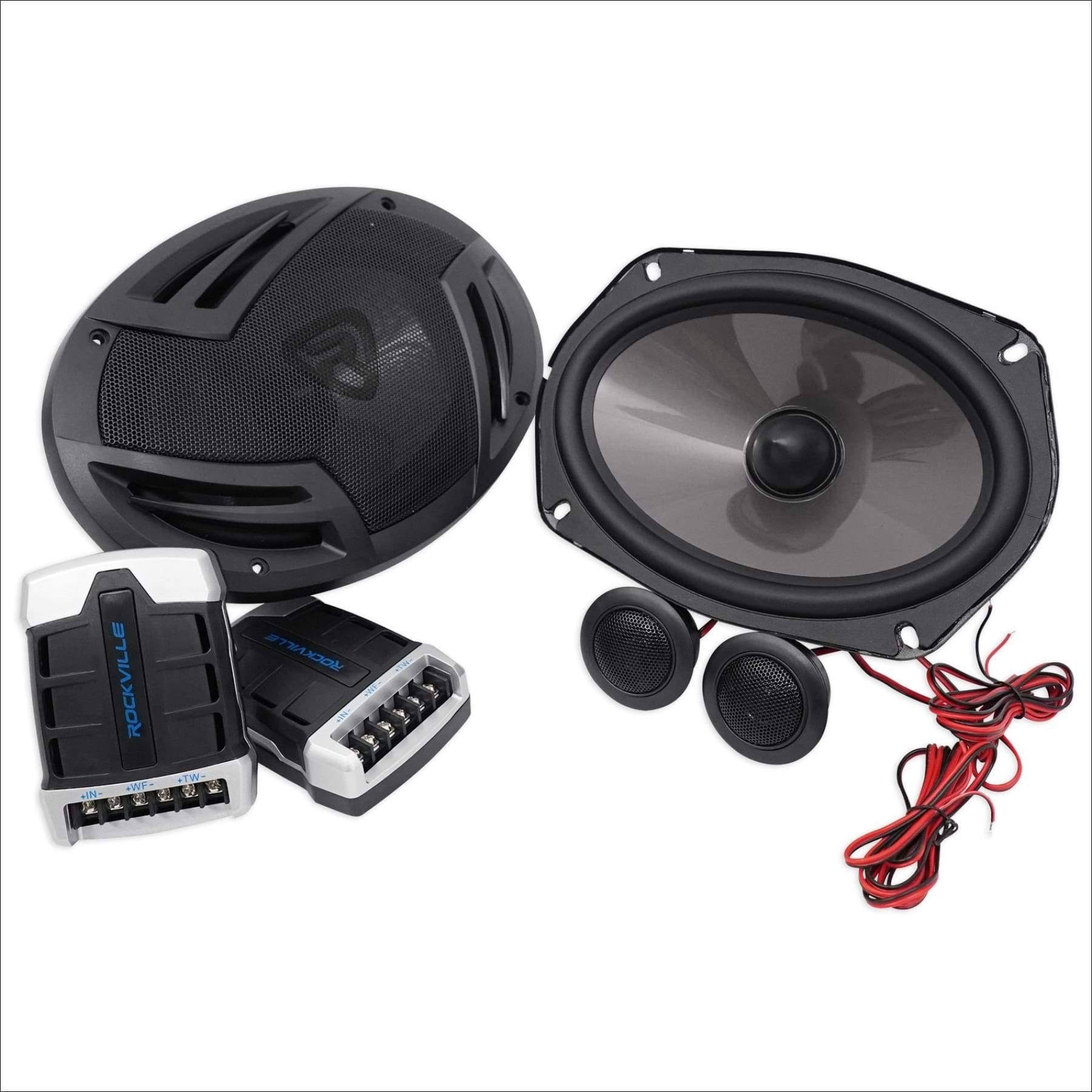 Pair Rockville RV69.2C 6x9 Component Car Speakers 1000 Watts/220w RMS ...