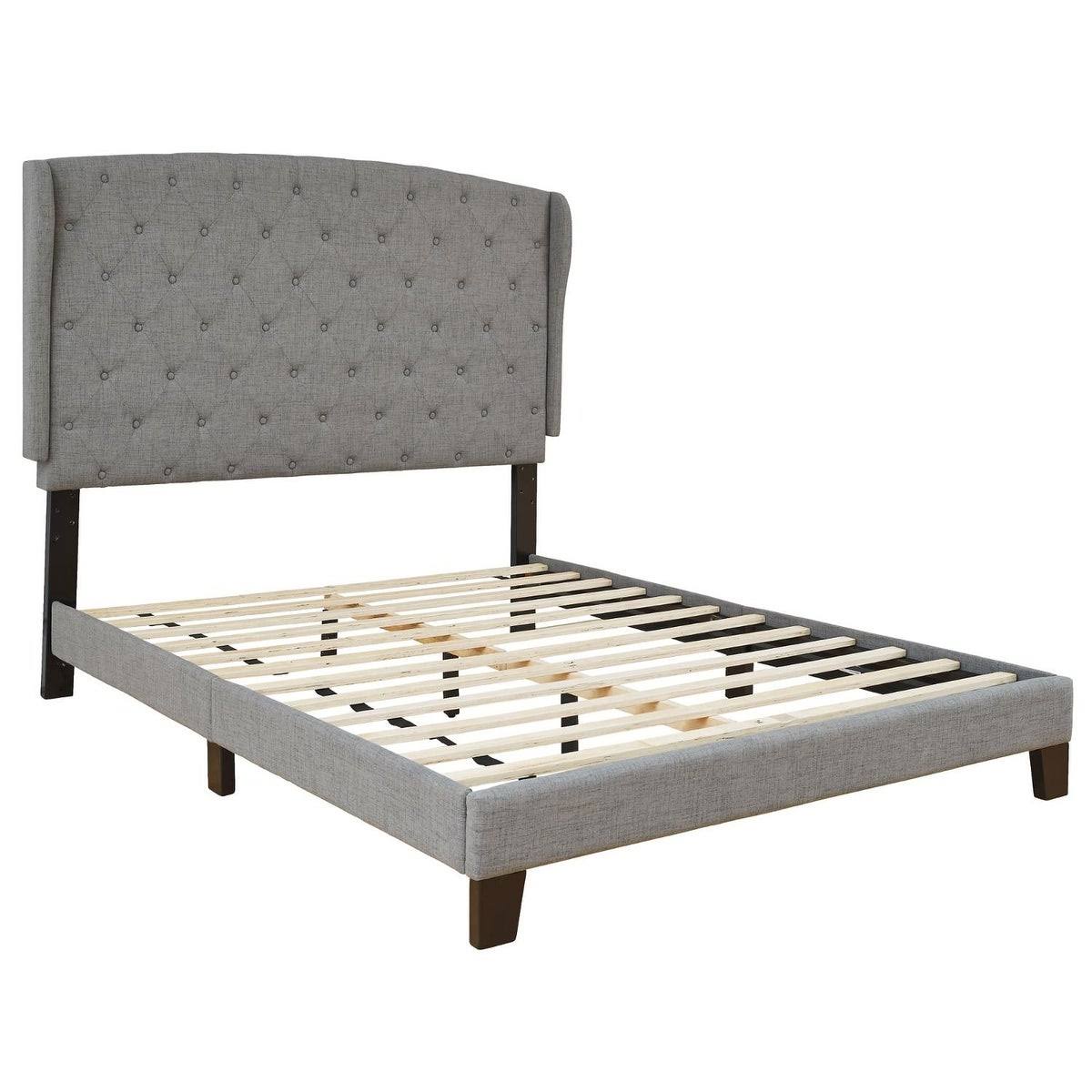 Vintasso Black Queen Upholstered Bed - hsz004