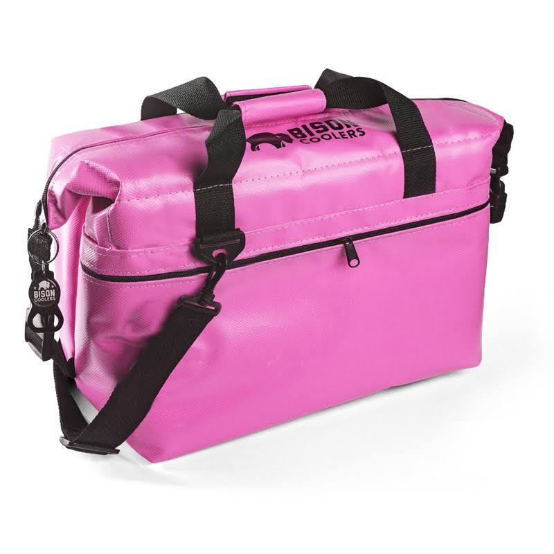 Bison Coolers - 24 Can - Softpak Cooler Pink - hsz004