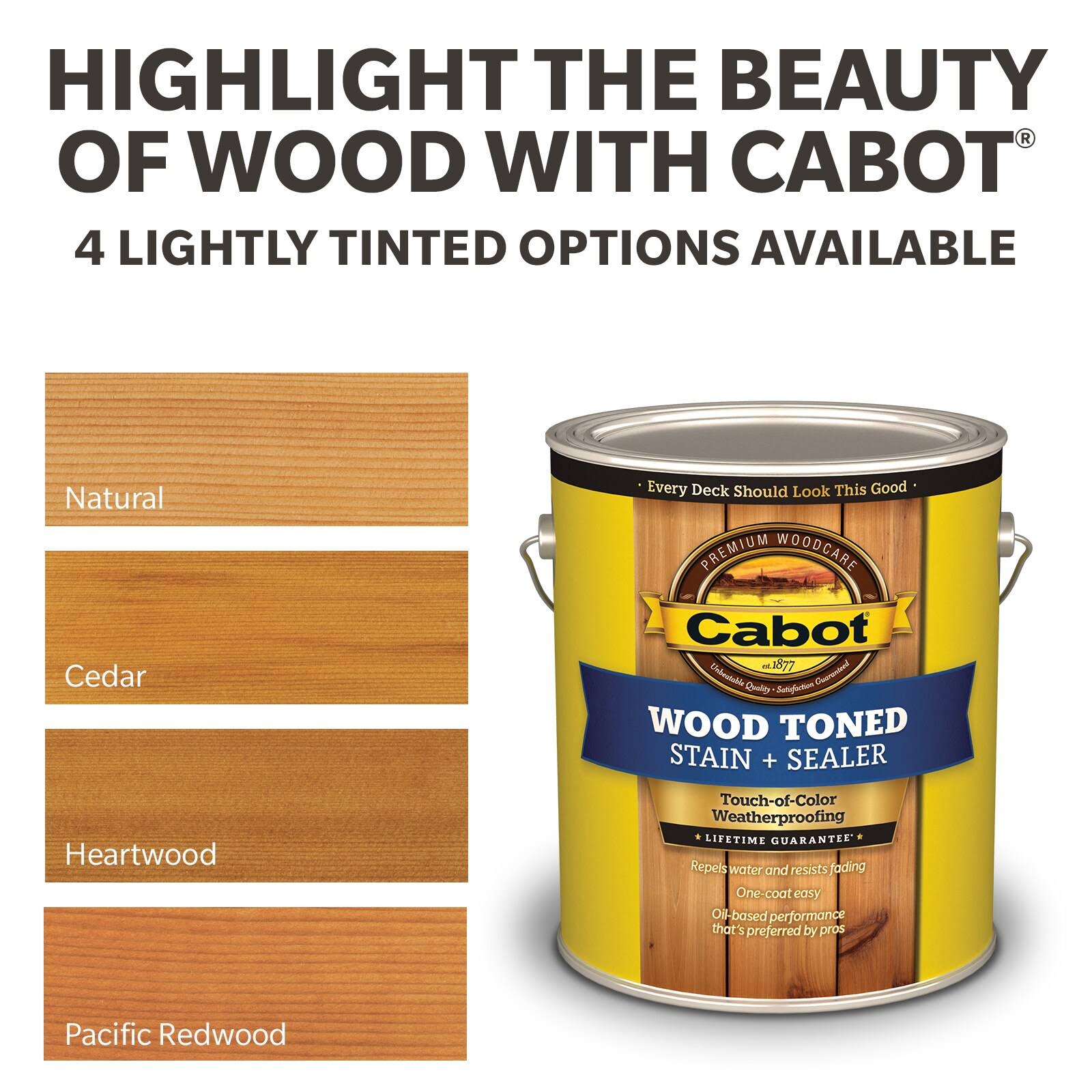 🔥Cabot Wood Toned Deck Siding Stain, Heartwood 1 gal canister CT03s