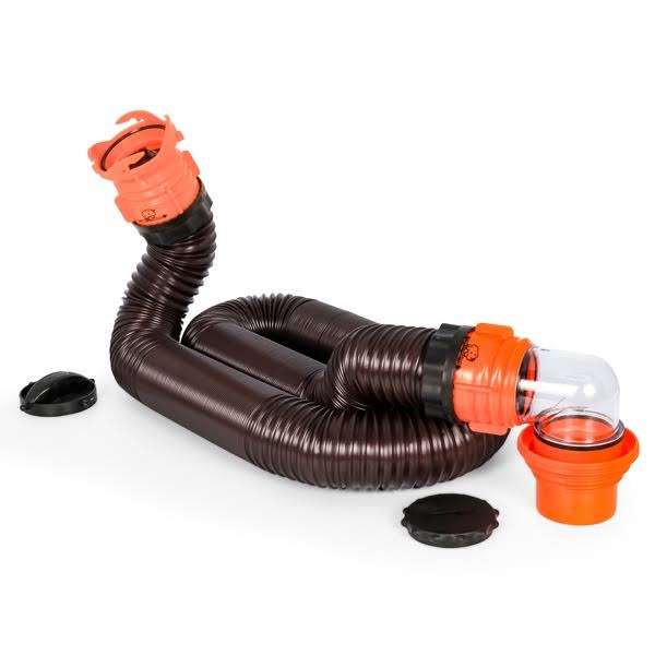🔥RhinoFLEX 39762 15 ft. RV Sewer Hose Kit with Pre-attached Swivel