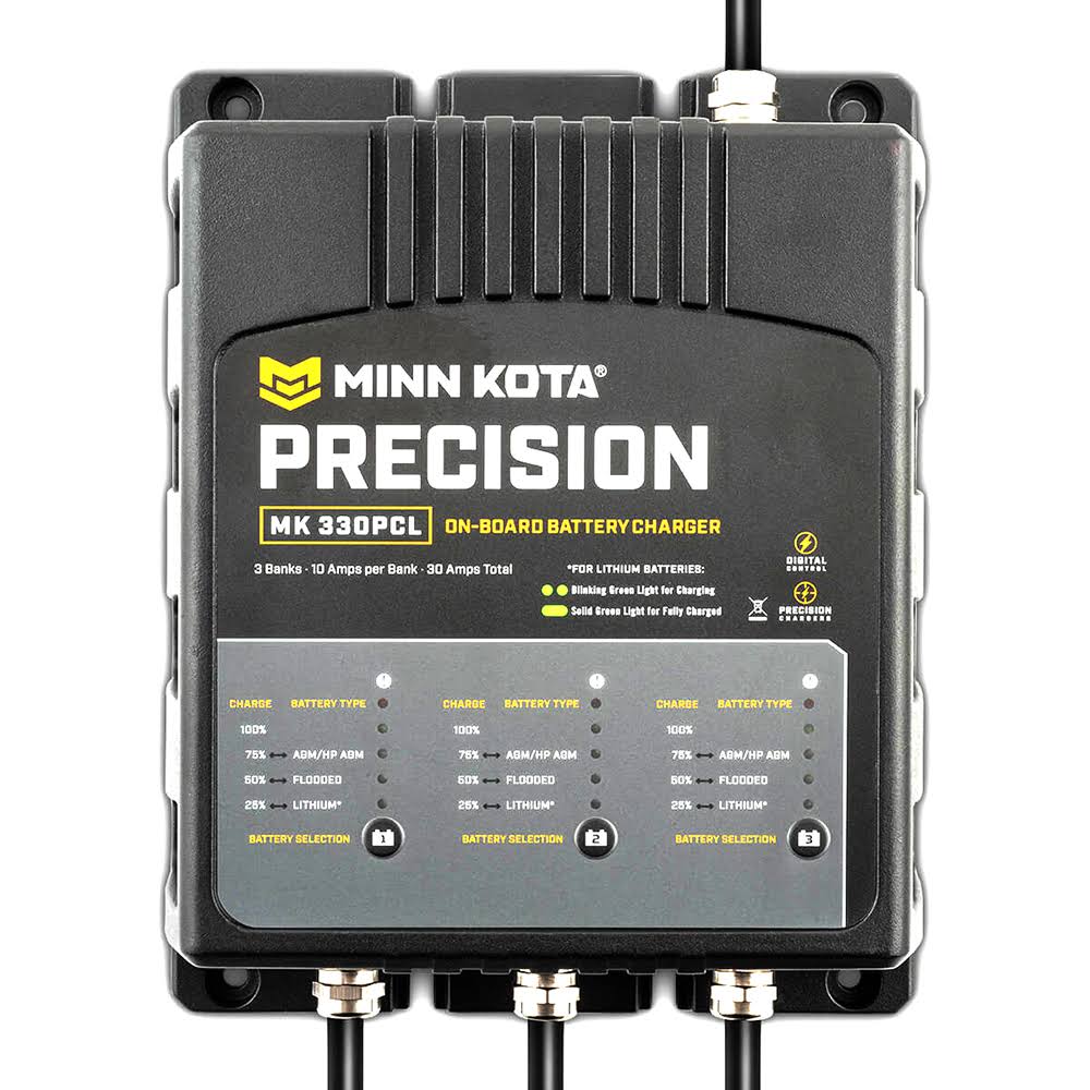 minn kota precision 3 bank charger red light