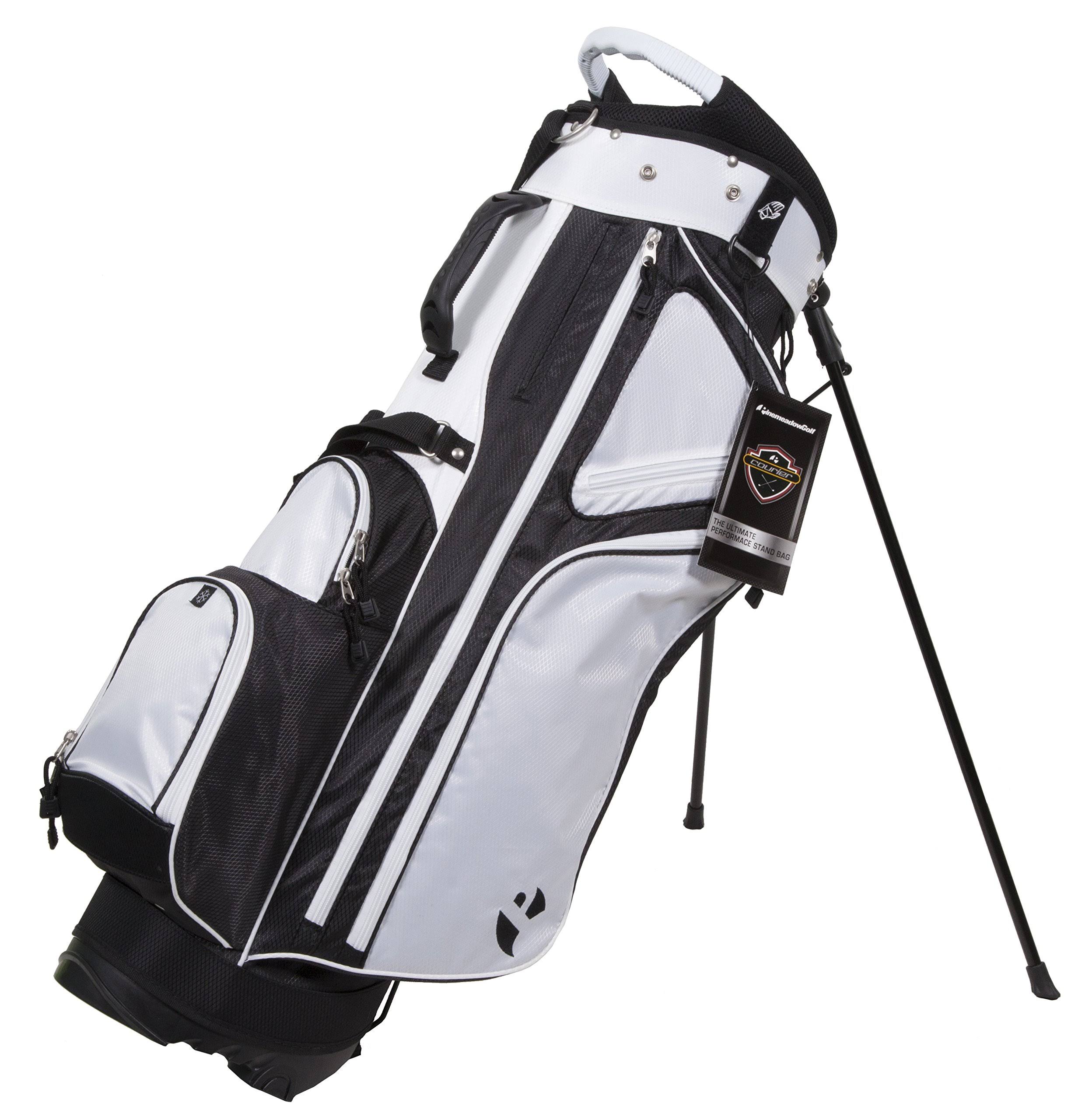 Pinemeadow Golf Courier 3.0 Stand Bag (Black/White) CT03s