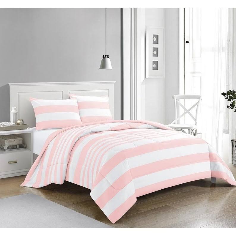 🔥Porch den Salome Rugby Stripe Comforter Set Black Twin CT03s