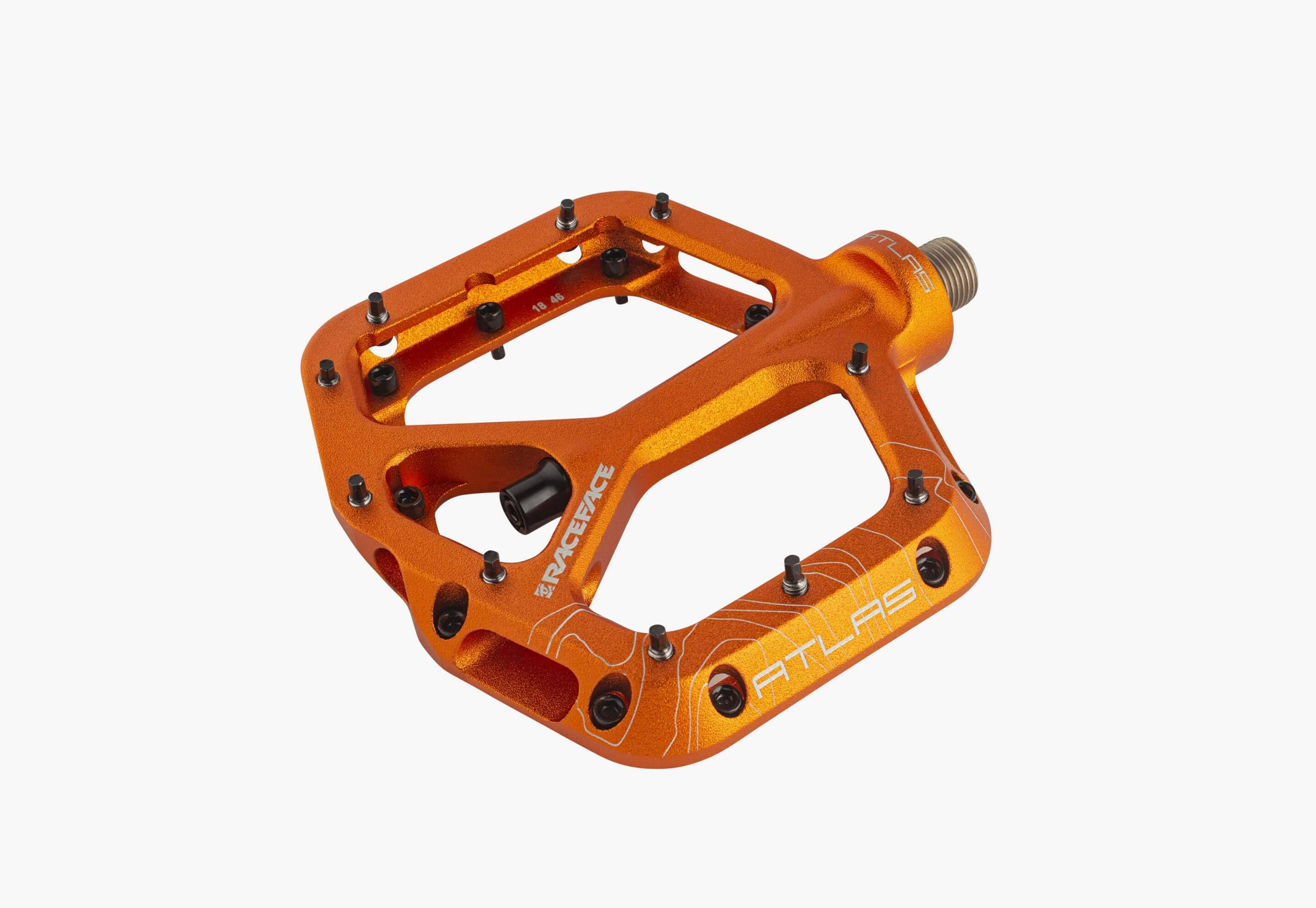 race face atlas orange pedals