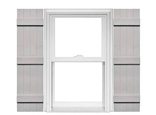 🔥Mid America 4 Board and Batten Joined Vinyl Shutters (1 Pair) - 14 x ...