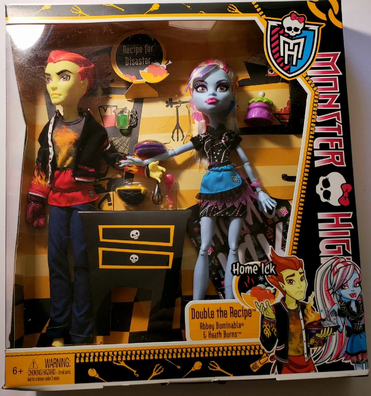 🔥Monster High Double the Recipe Home Ick Dolls, Abbey Bominable Heath ...