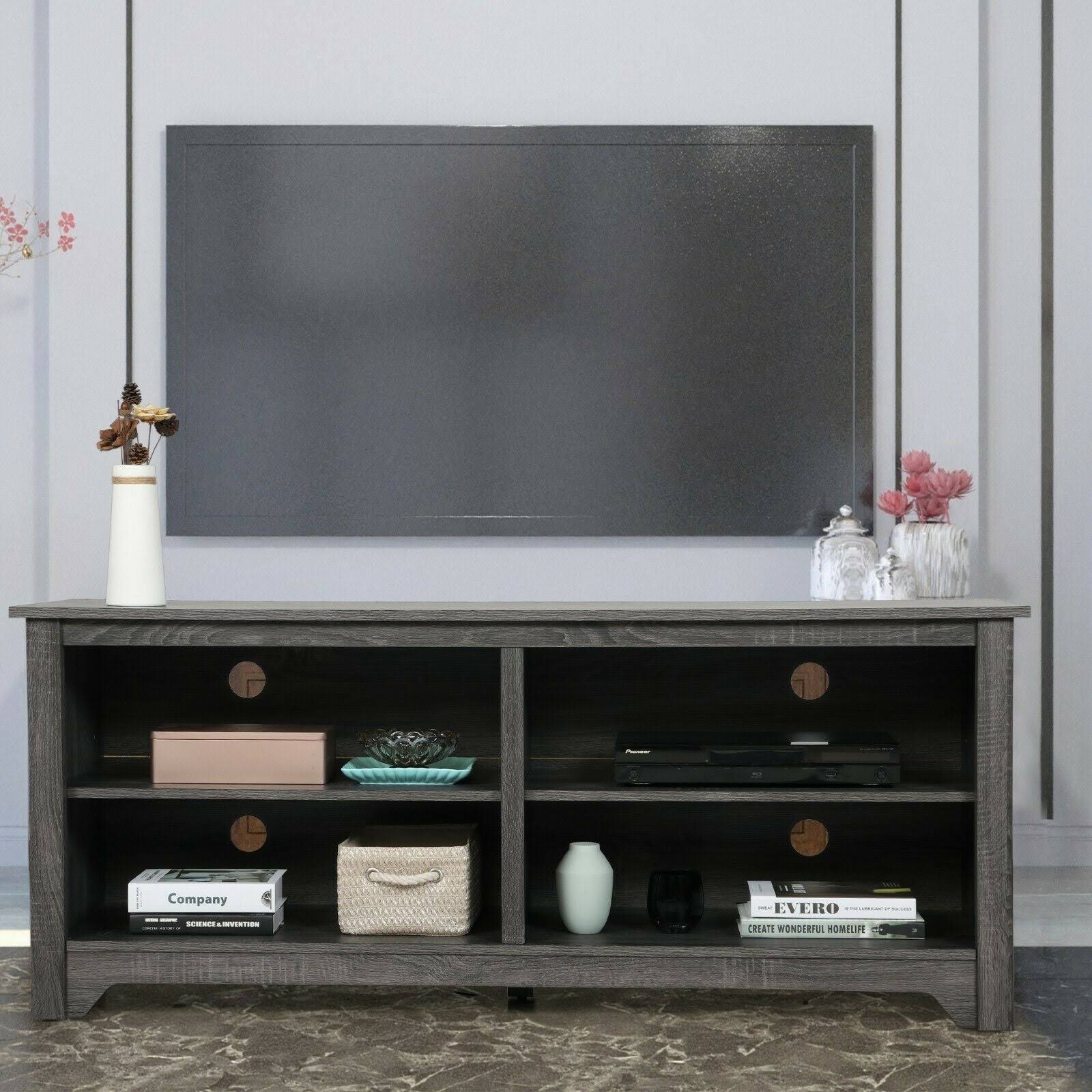 🔥Phoebecat Wooden TV Stand for TVs Up to 65x22 Media Console Storage