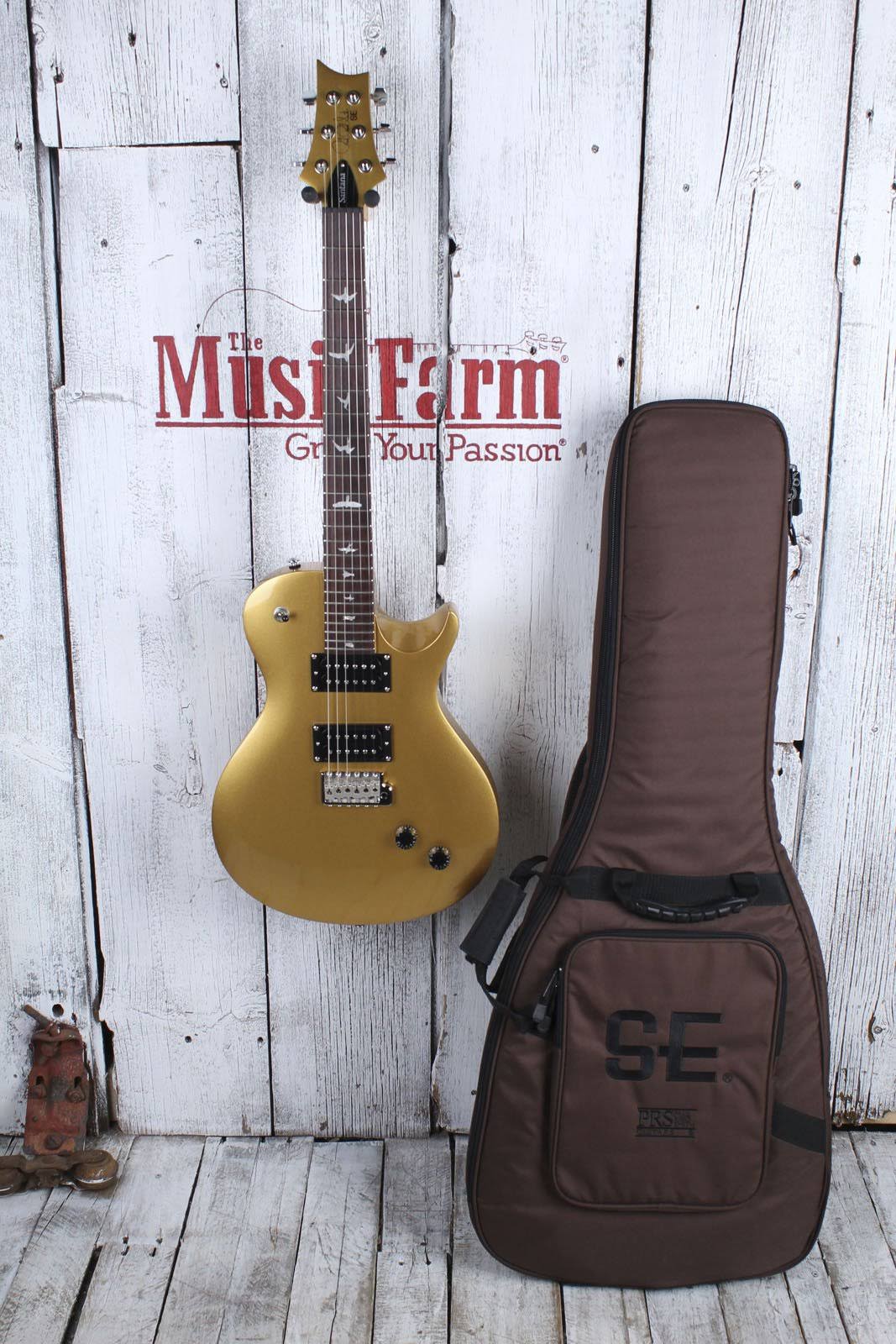 🔥PRS SE Santana Singlecut Trem Electric Guitar Egyptian Gold CT03s