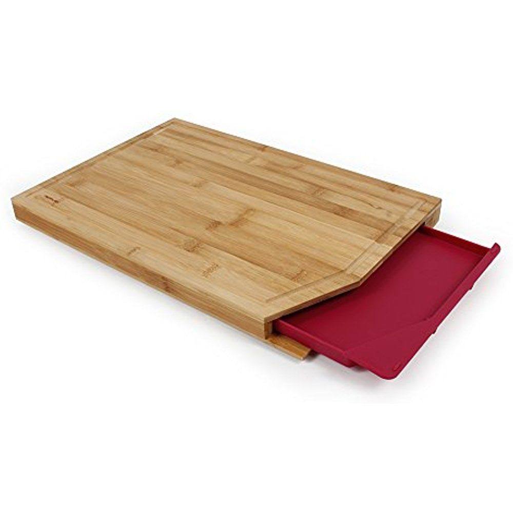 🔥Neoflam Cut2Tray Bamboo (Green) Cutting Board with Removable Tray (Red