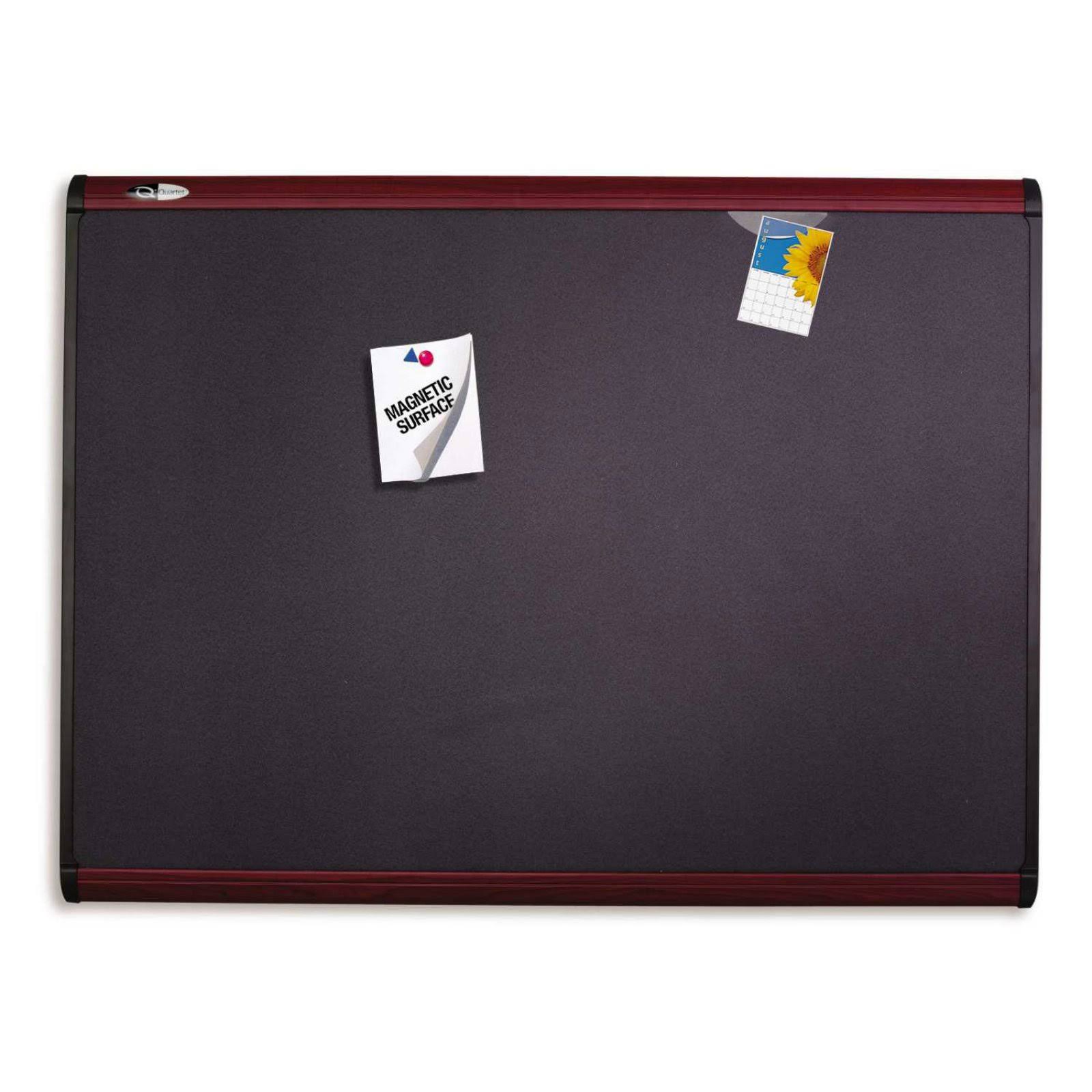 🔥Quartet Prestige Plus Fabric Bulletin Board, Mahogany Frame