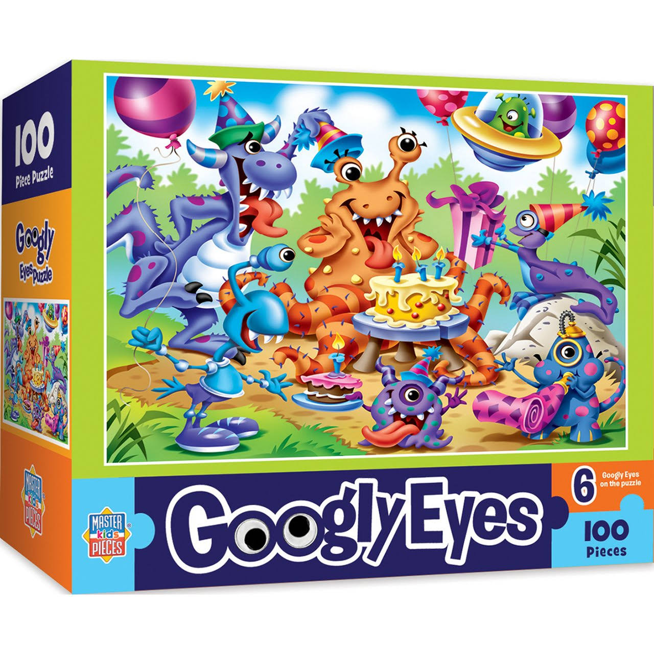 🔥Masterpieces Inc Monsters 100 Piece Googly Eyes Jigsaw Puzzle CT03s
