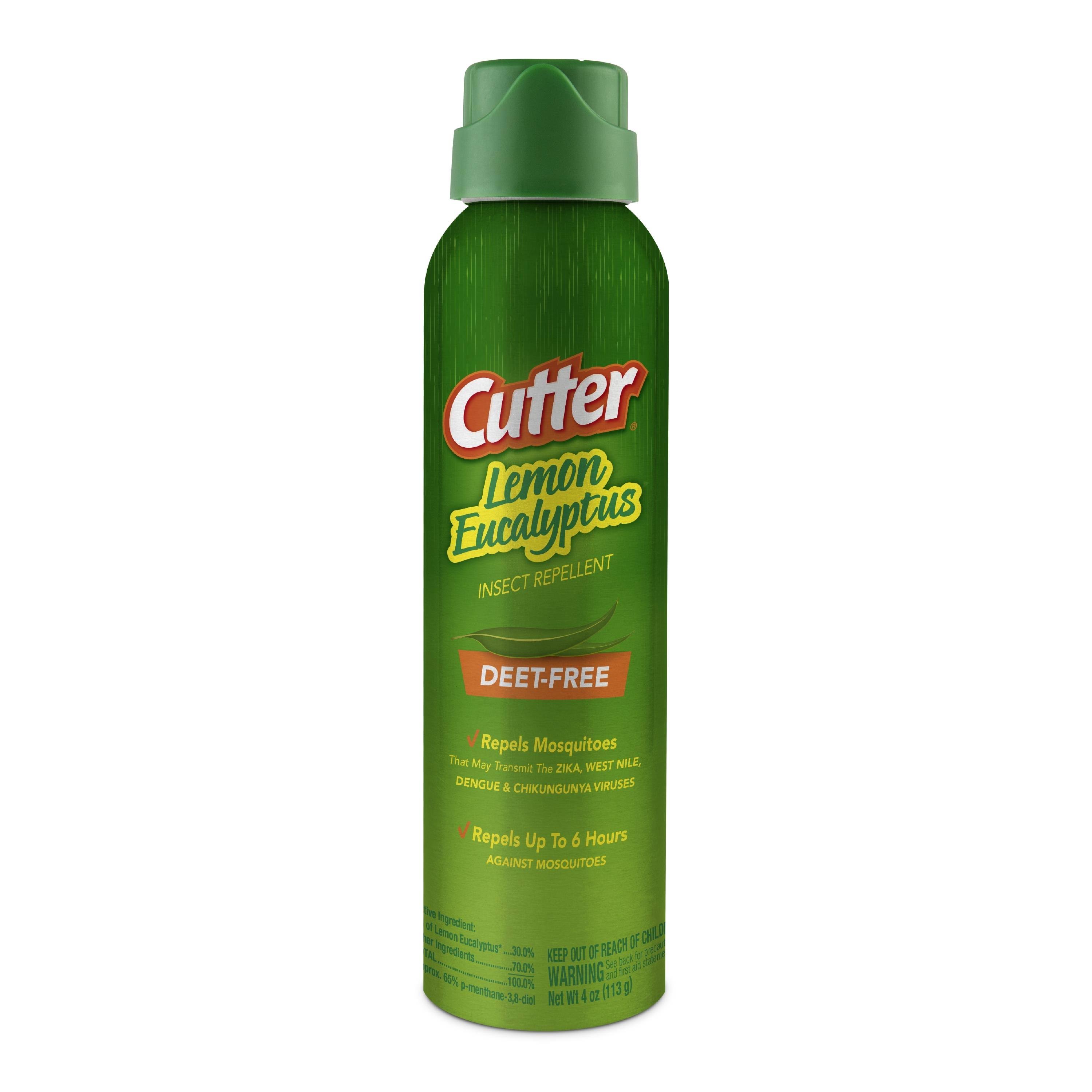 🔥Cutter Insect Repellent, Deet Free, Lemon Eucalyptus 4 oz CT03s