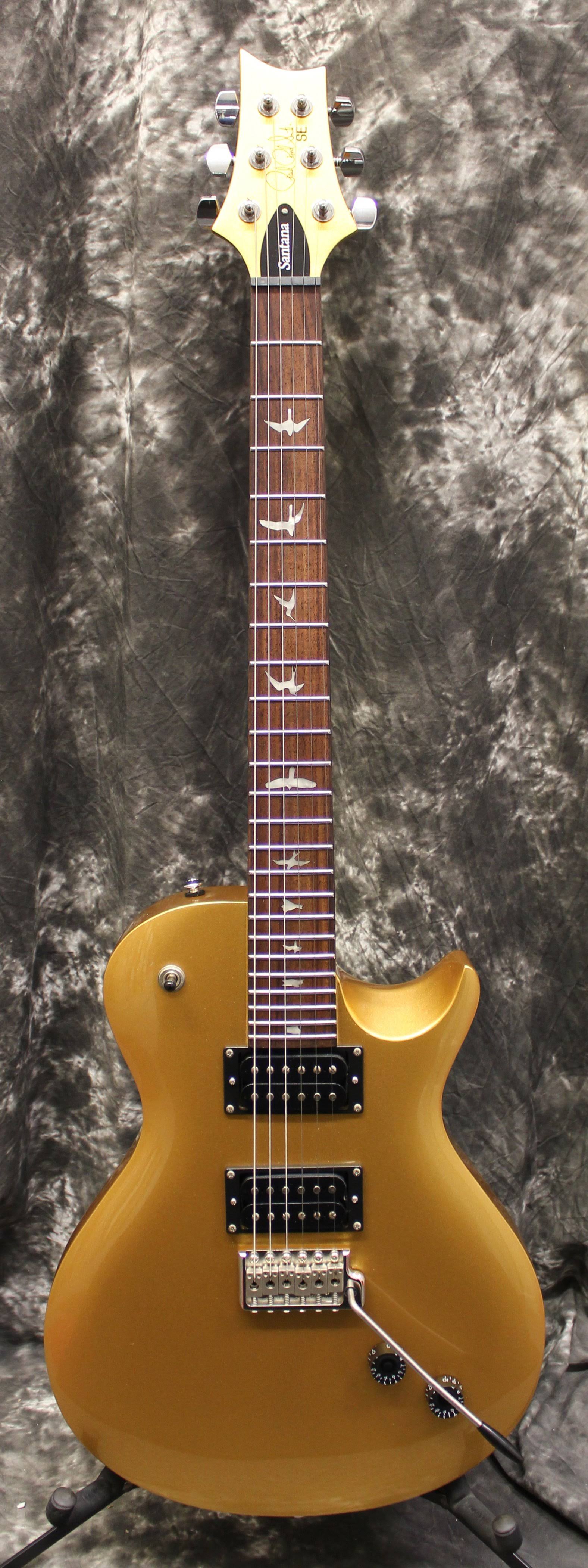 🔥PRS SE Santana Singlecut Trem Electric Guitar Egyptian Gold CT03s