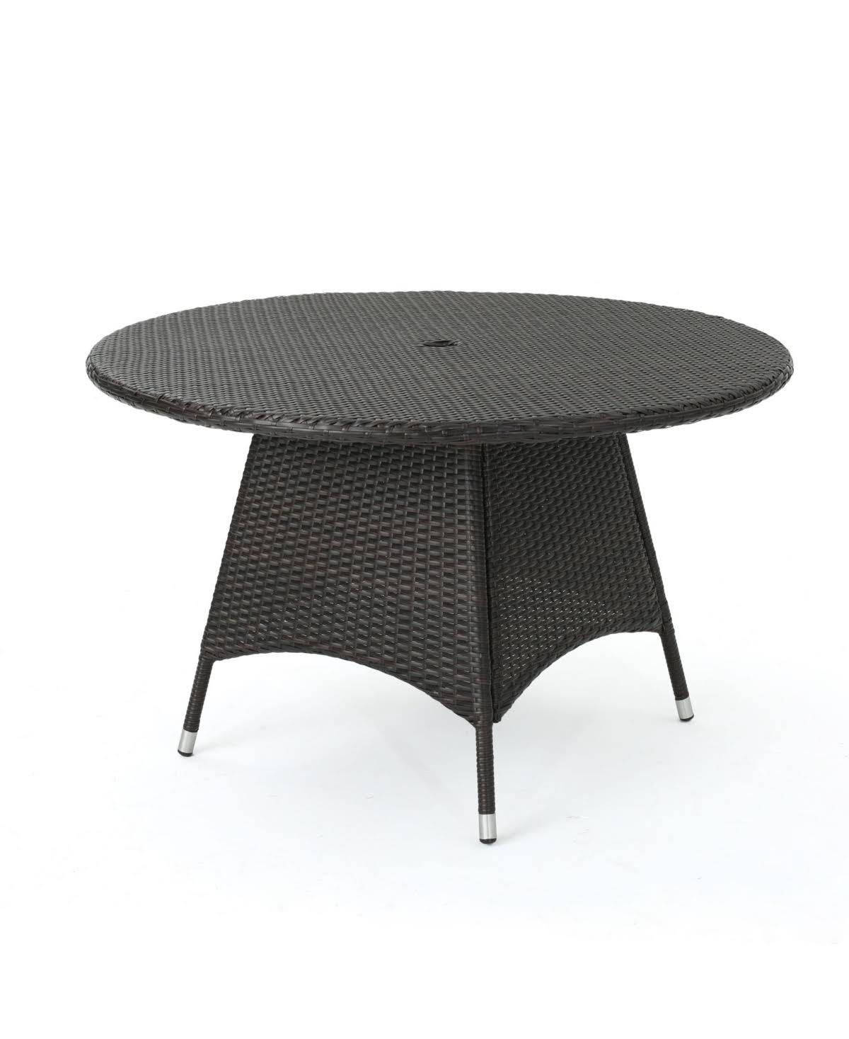 🔥Noble House Adrian Outdoor Round Dining Table Dark Brown CT03s