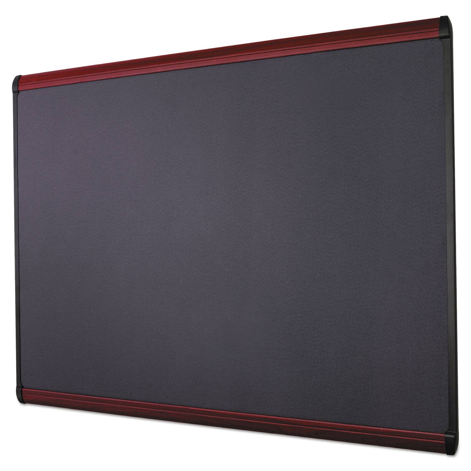 🔥Quartet Prestige Plus Fabric Bulletin Board, Mahogany Frame