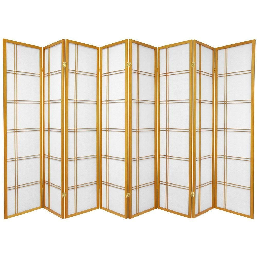 🔥Oriental Furniture 6 ft. Tall Double Cross Shoji Screen 8 Panel