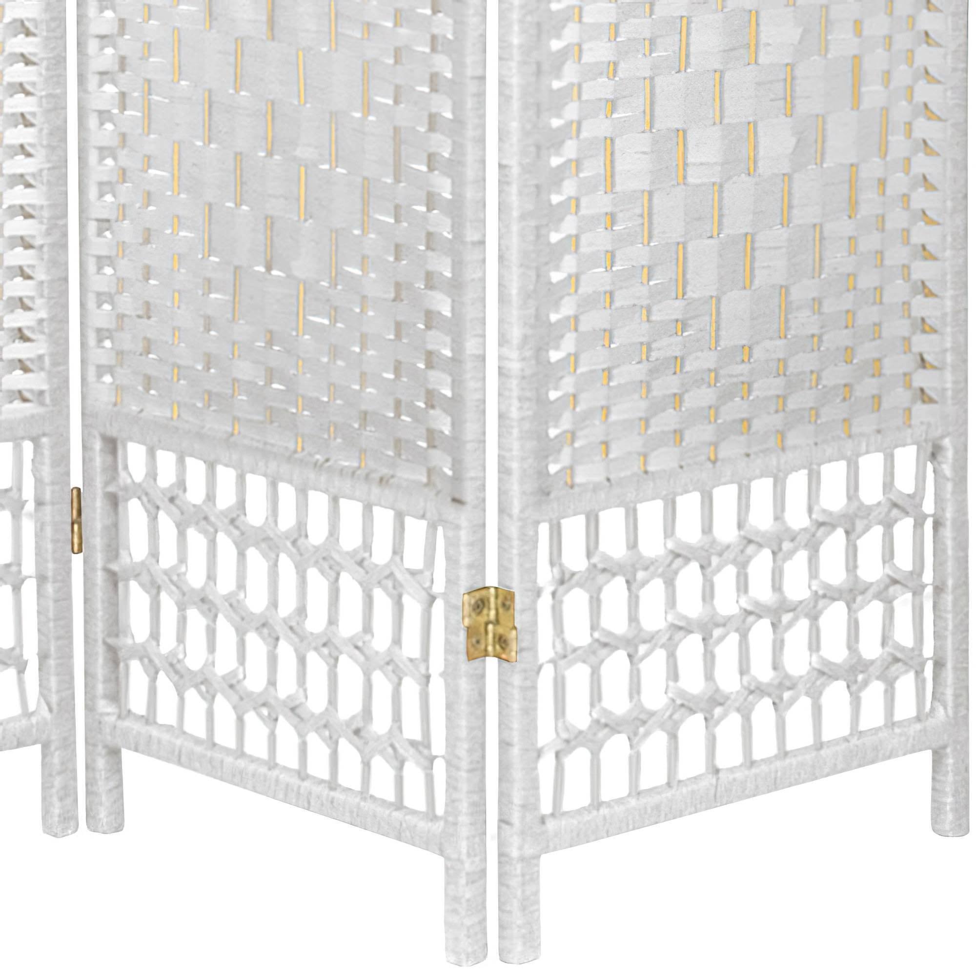 🔥Oriental Furniture 5 1/2 ft. Tall Fiber Weave Room Divider 3 Panel