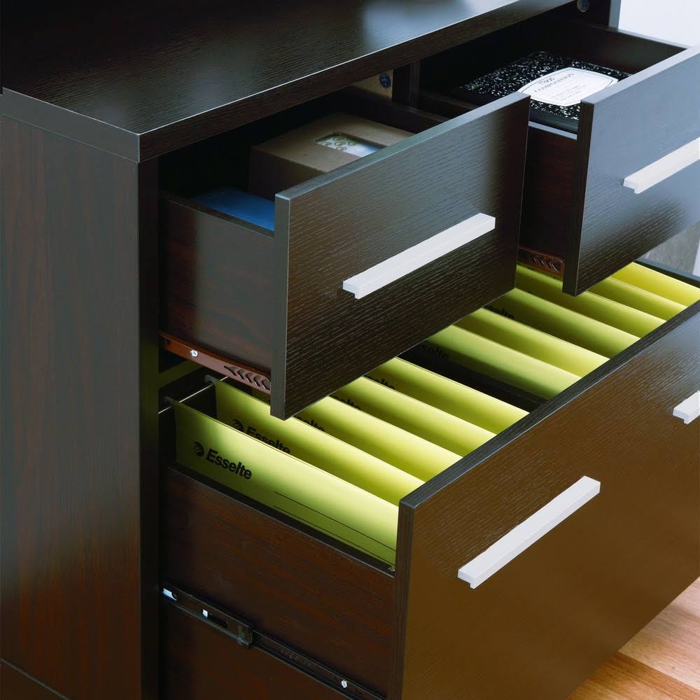 Porch Den Greene File Work Station, Cappuccino CT03s