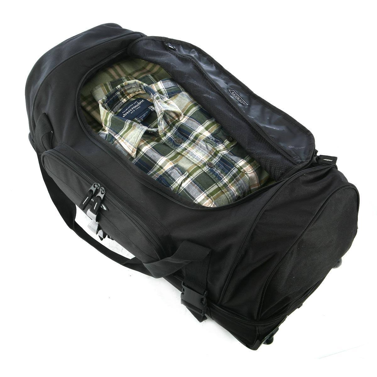 🔥Olympia 30x22 Drop Bottom Rolling Duffel (Black) CT03s