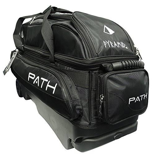 🔥Pyramid Path Triple Deluxe Roller Bowling Bag, Black CT03s