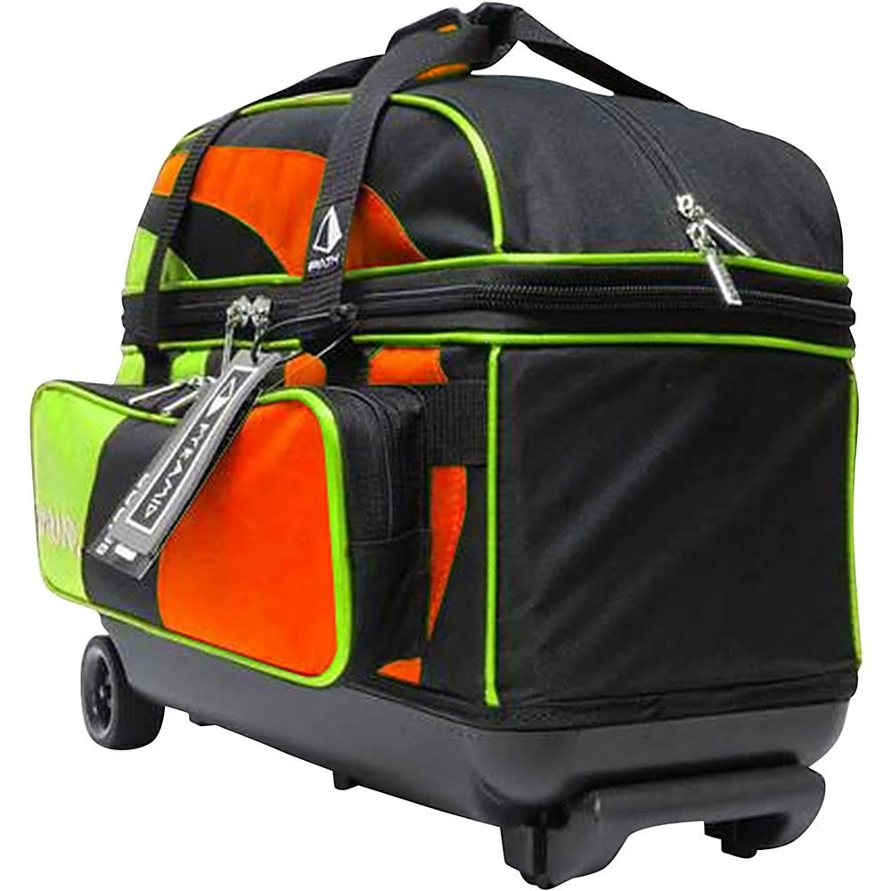 🔥Pyramid Path Deluxe Double Roller Bowling Bag, Gold CT03s