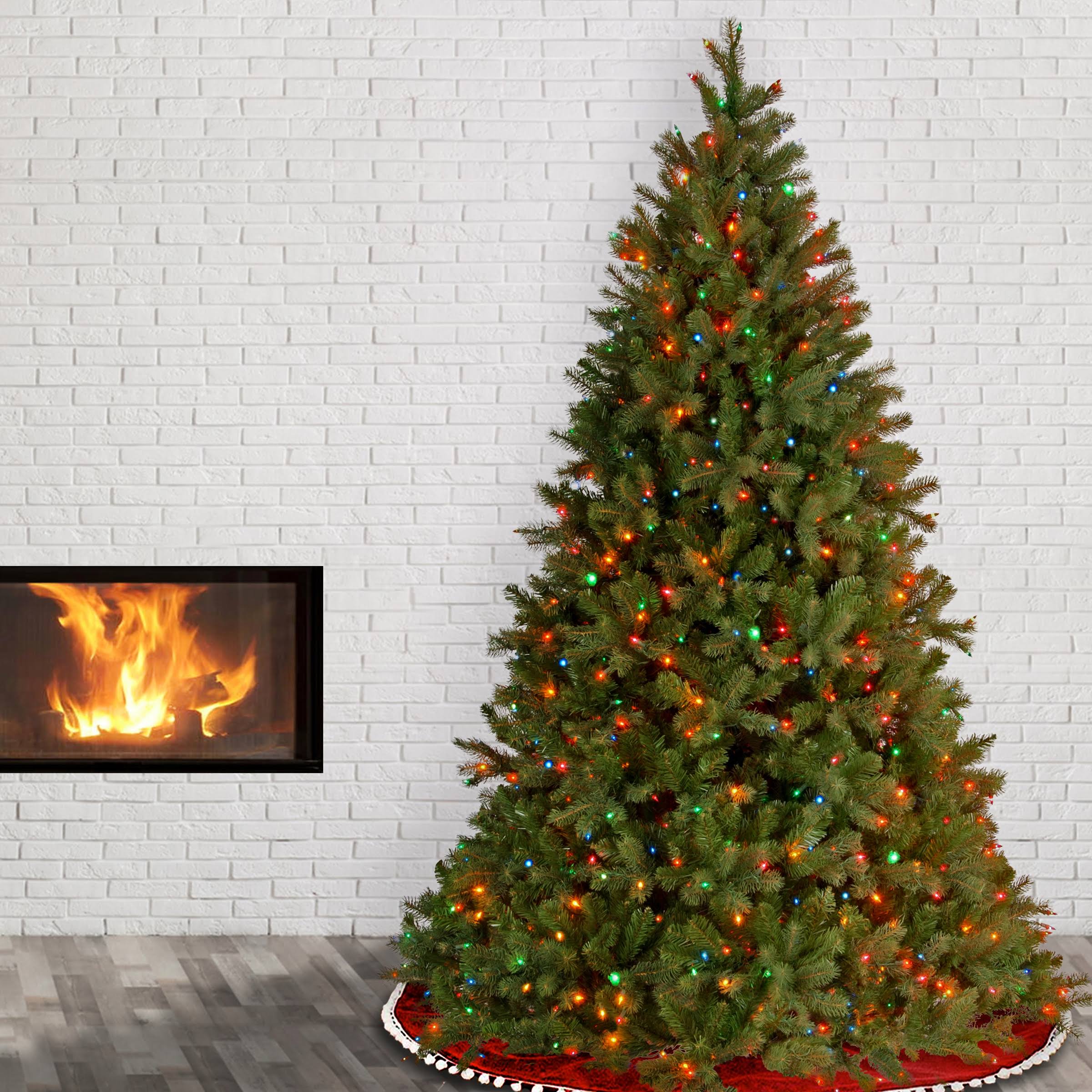 🔥National Tree Downswept Douglas Fir Tree With Multicolor Lights 7.5 ...