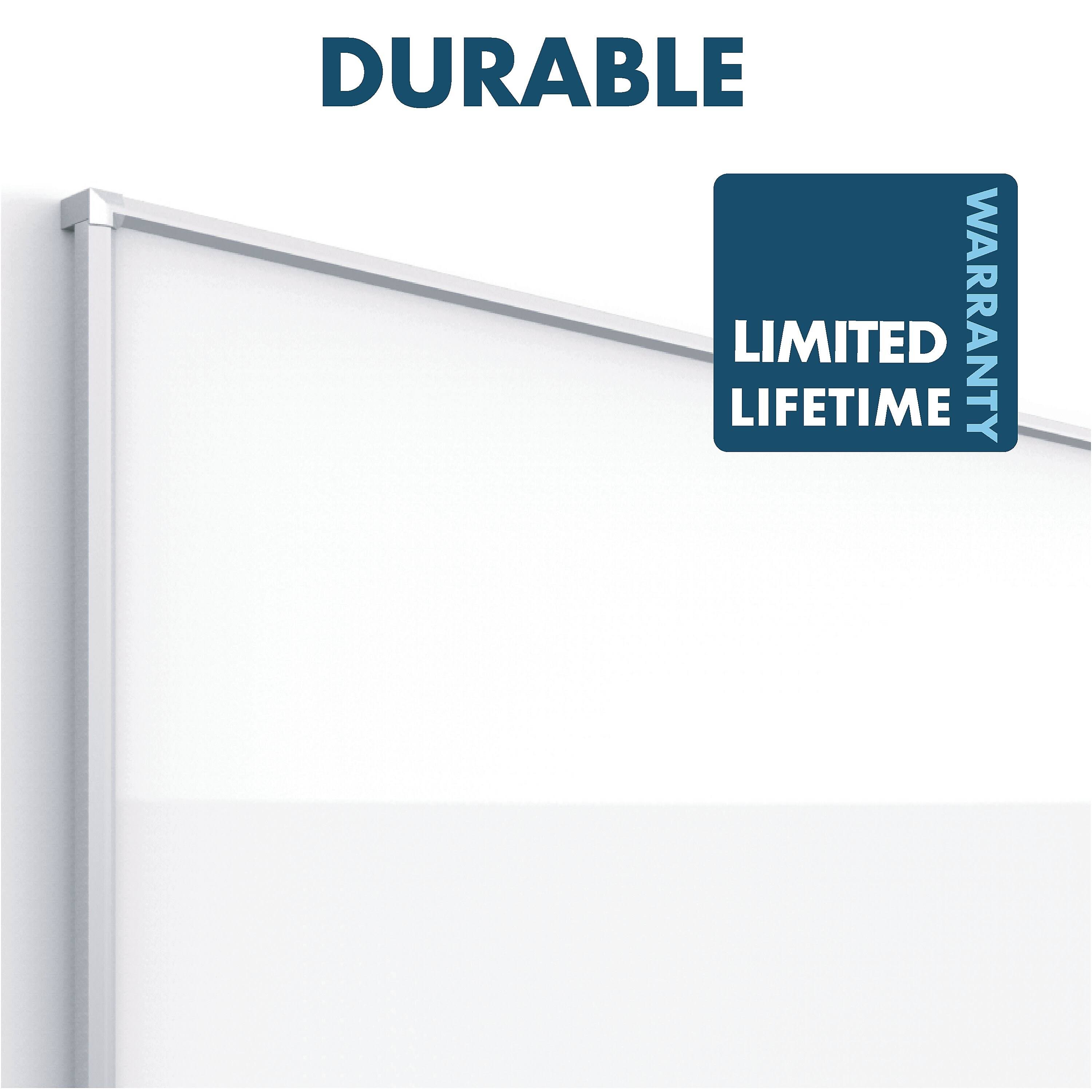 🔥Quartet Silhouette Porcelain Dry Erase Board, Silver CP5028 CT03s