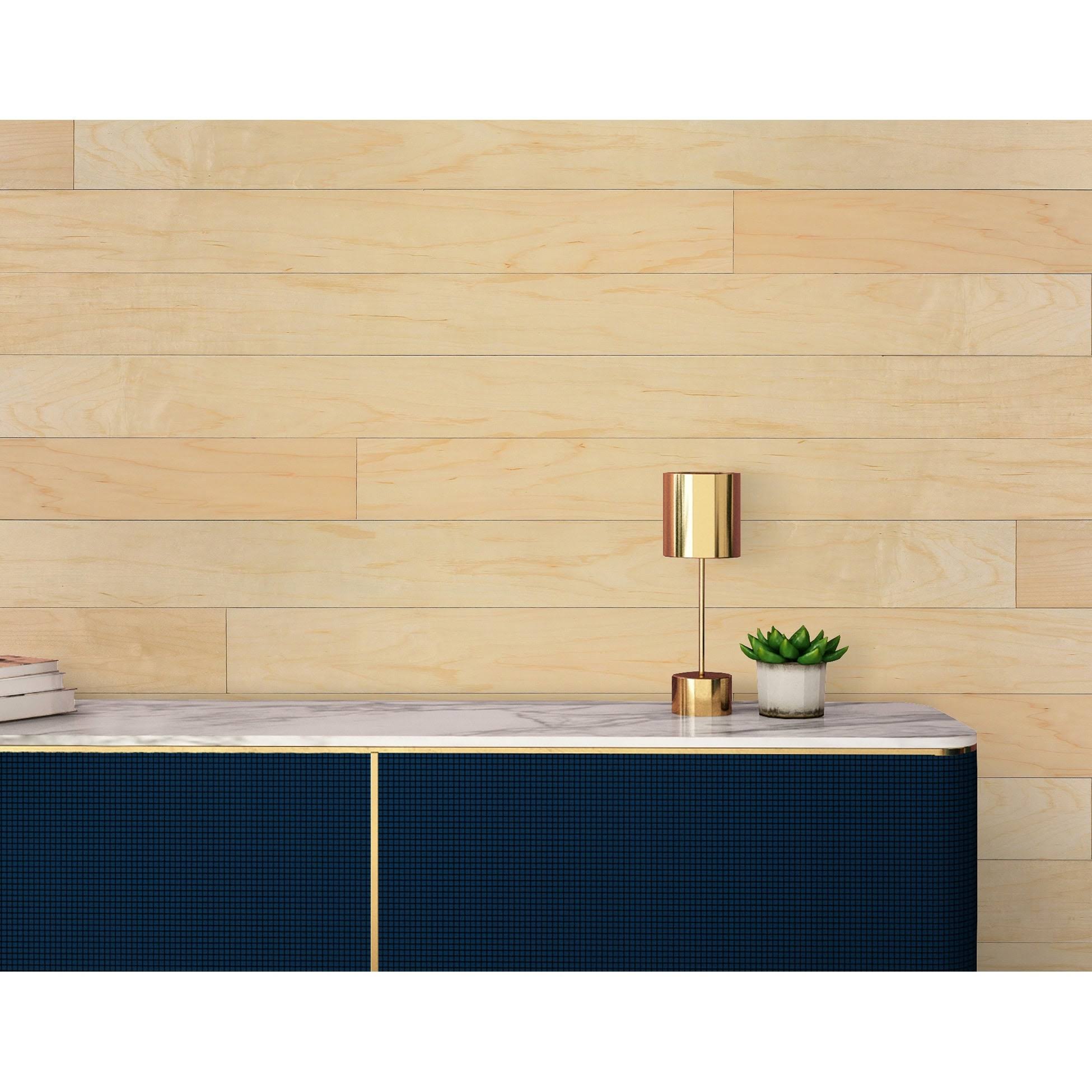 Novogratz Sample Peel and Stick Engineered Wood Wall Paneling Finish