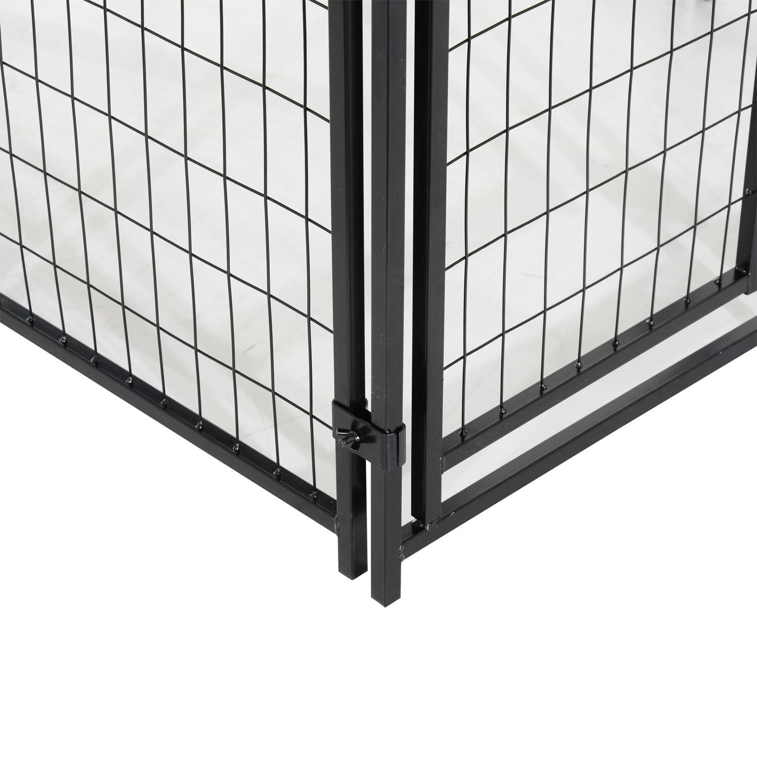 🔥PawHut Outdoor Covered Galvanized Metal Dog Kennel Playpen CT03s