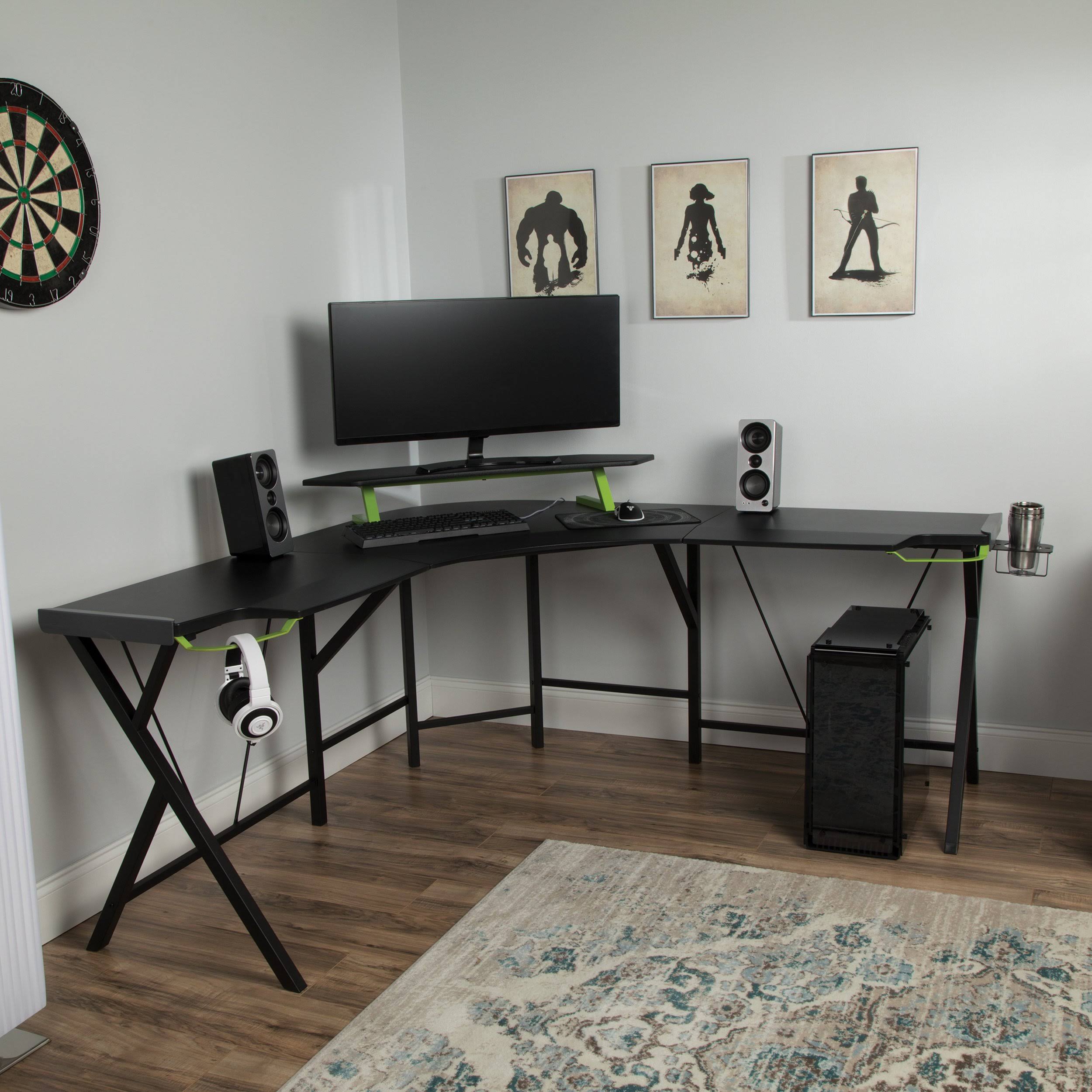 🔥Respawn RSP2000GRN L Shaped Gaming Desk Green CT03s