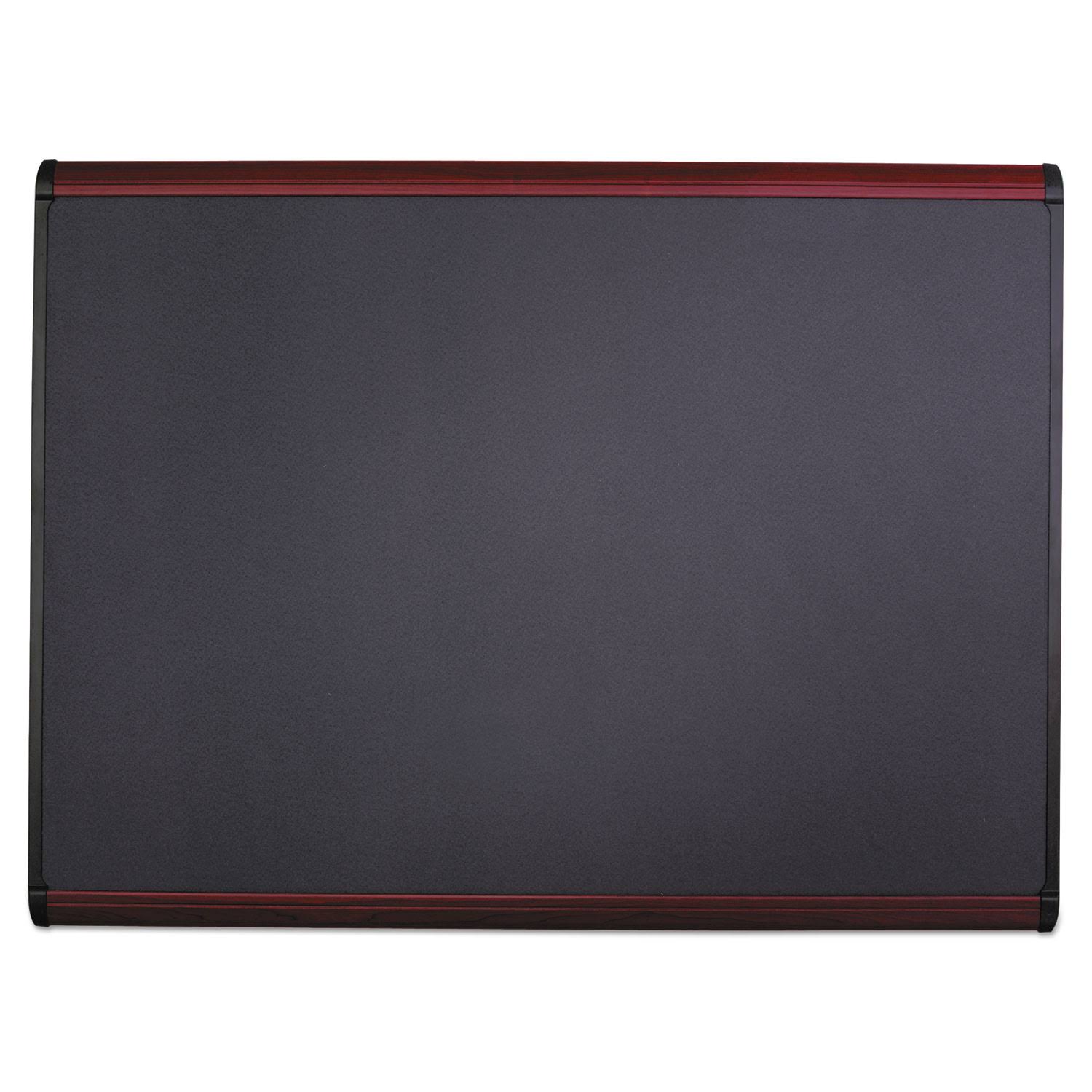 🔥Quartet Prestige Plus Fabric Bulletin Board, Mahogany Frame