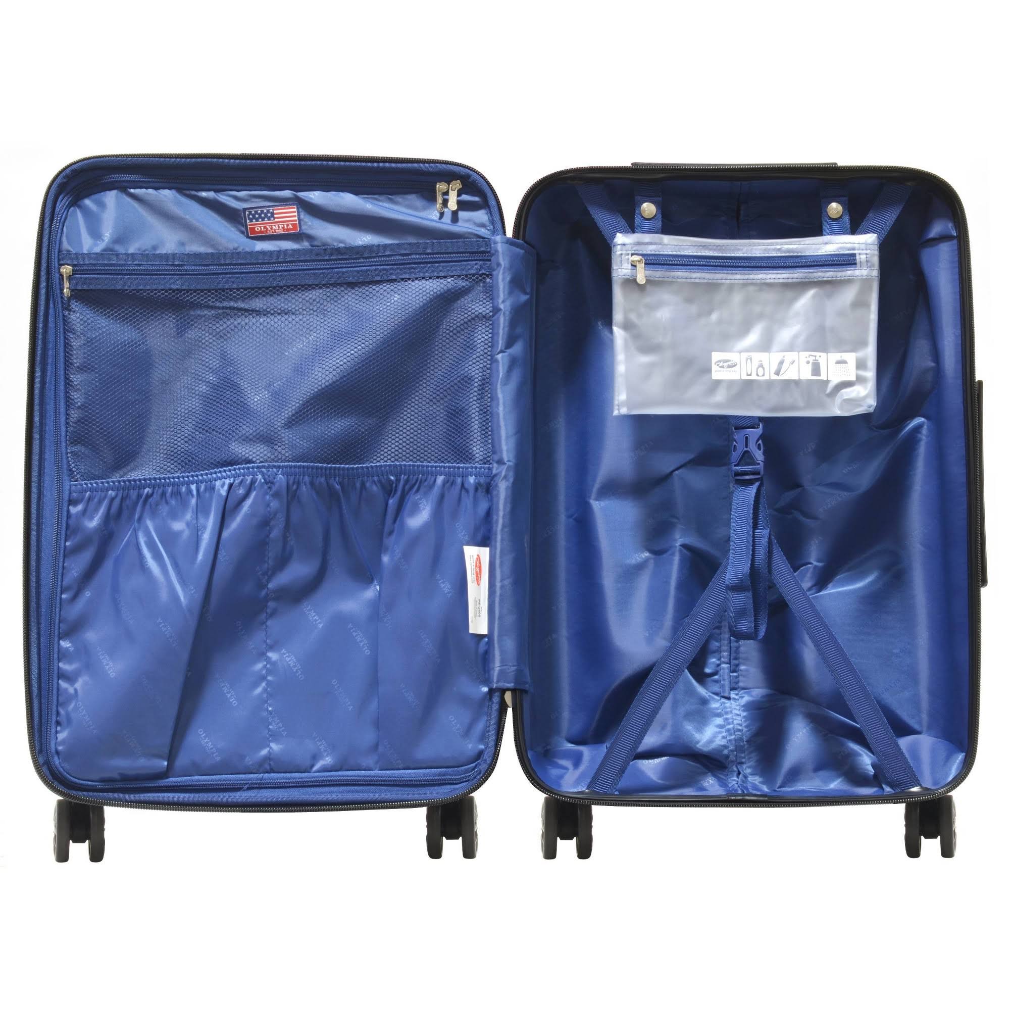 🔥Olympia USA Sidewinder 3 Piece Luggage Set Navy CT03s